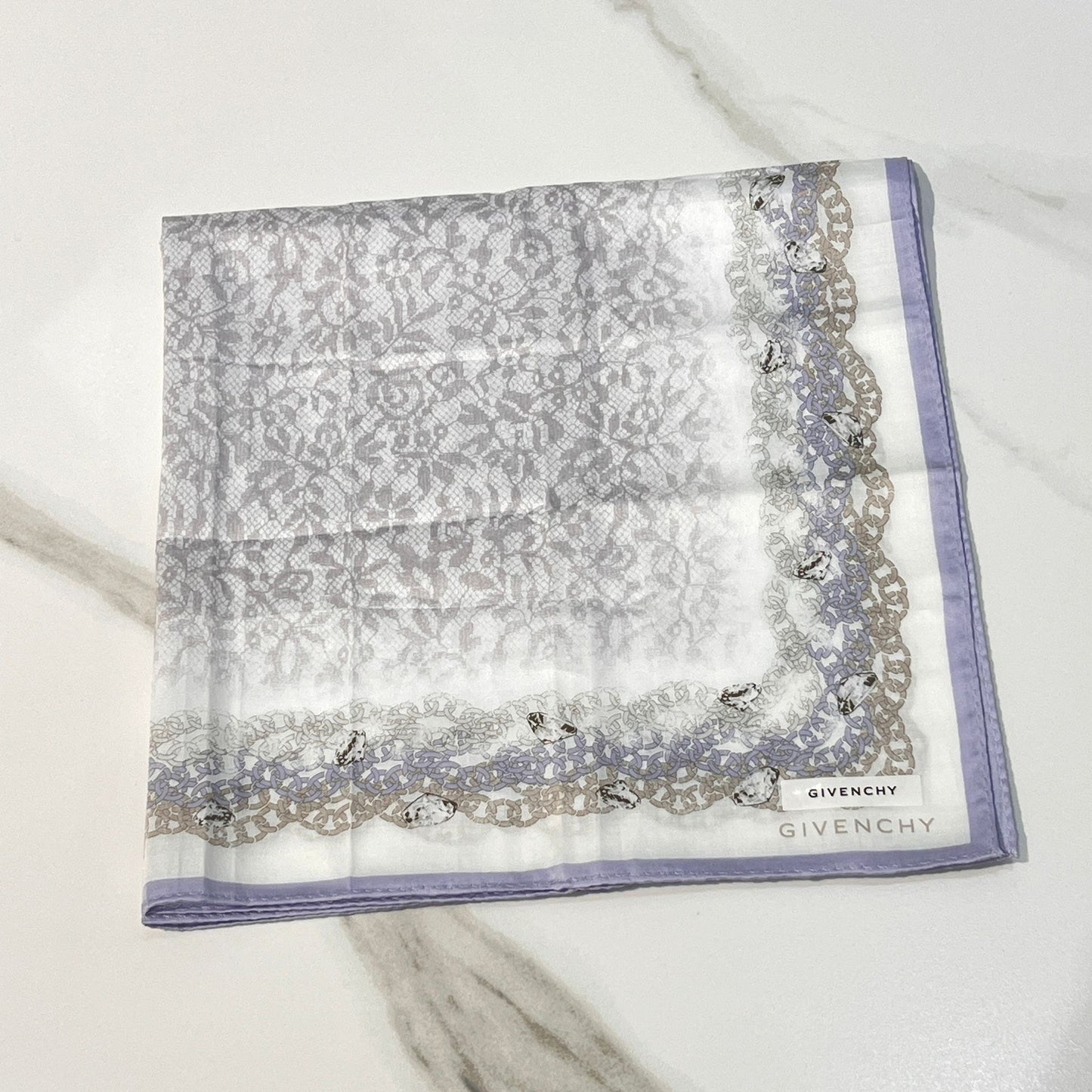 Givenchy Unused Handkerchief 58x58cm