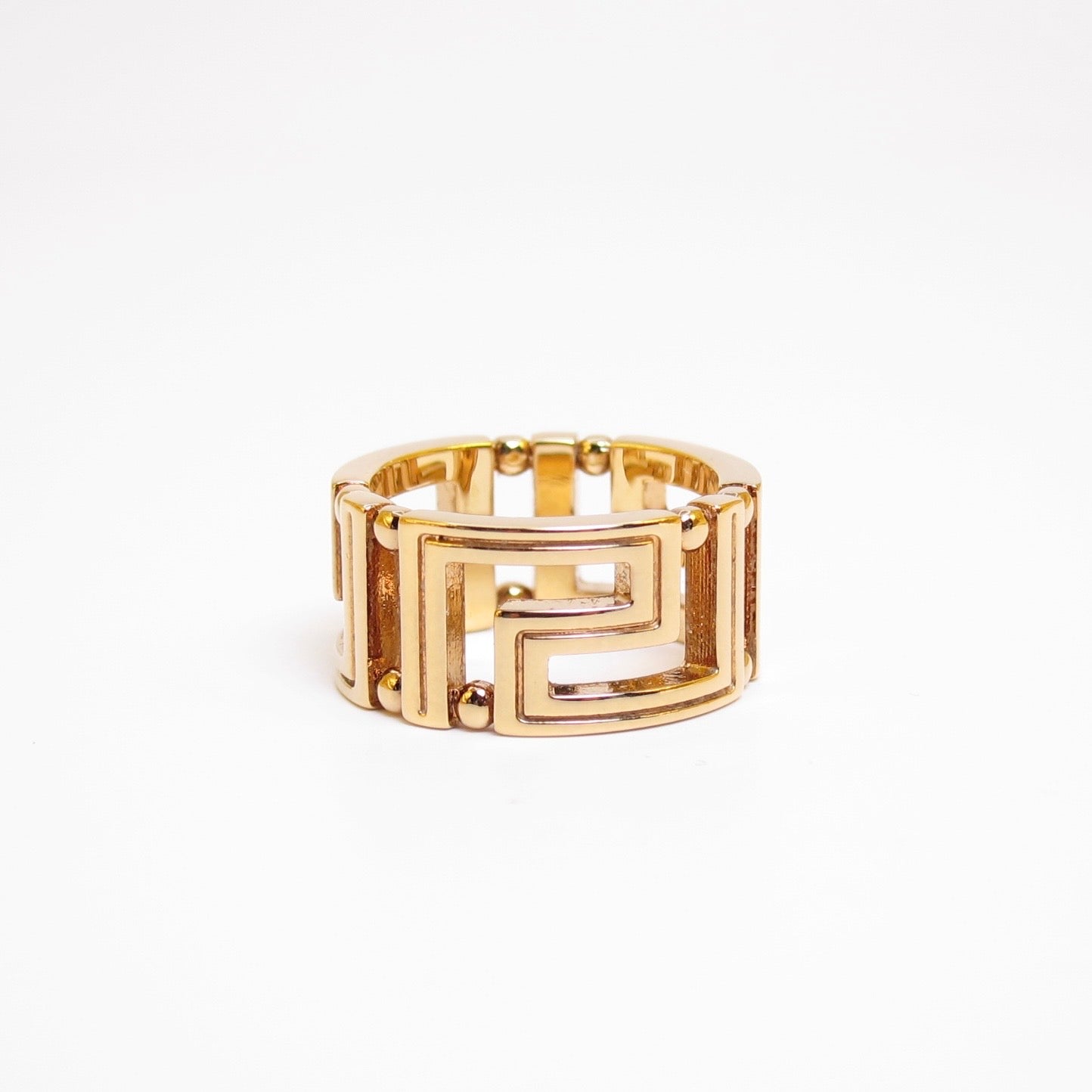 Versace Vintage Greca Golden Ring