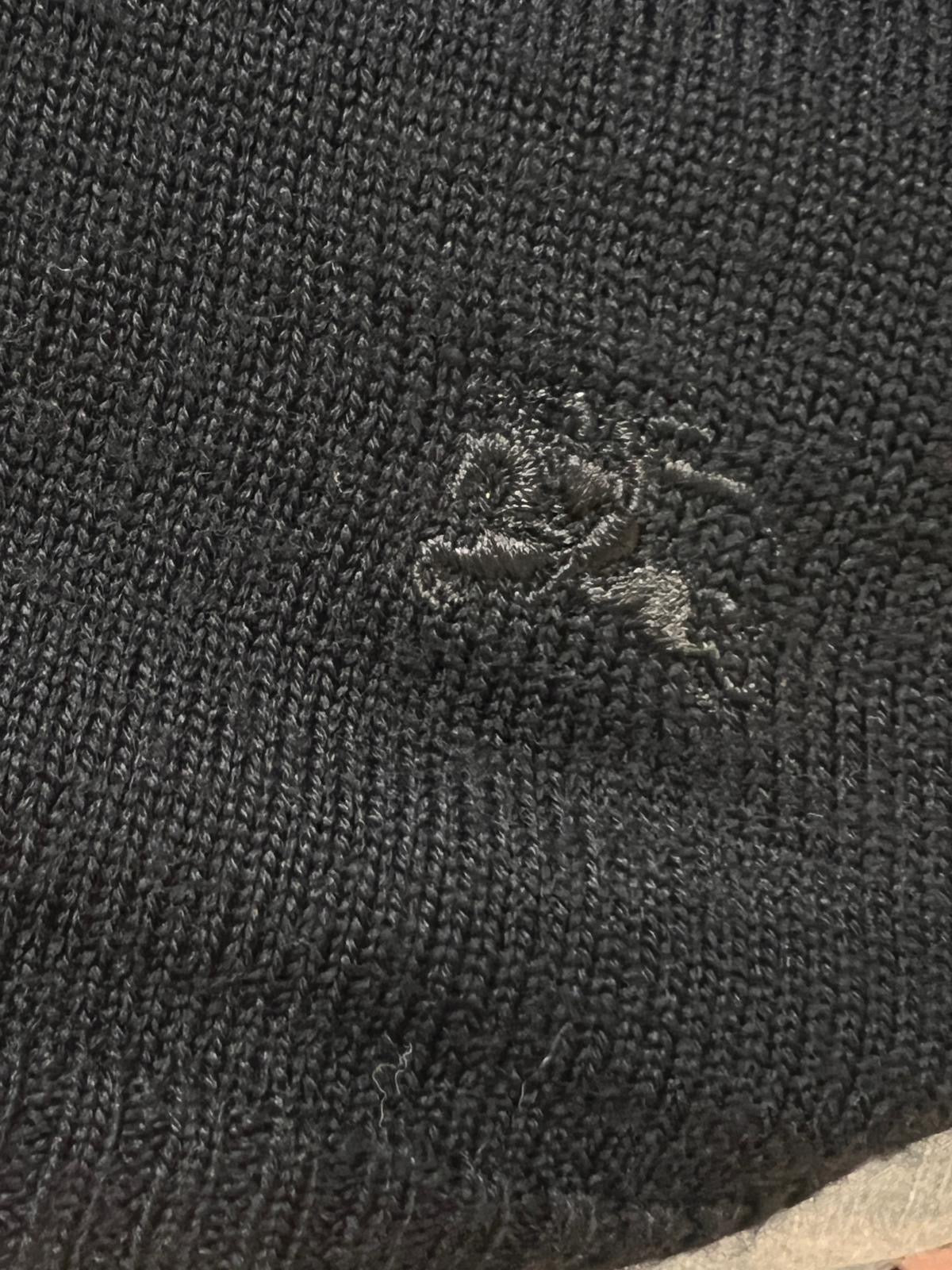 Burberry Vintage Black Wool Cardigan