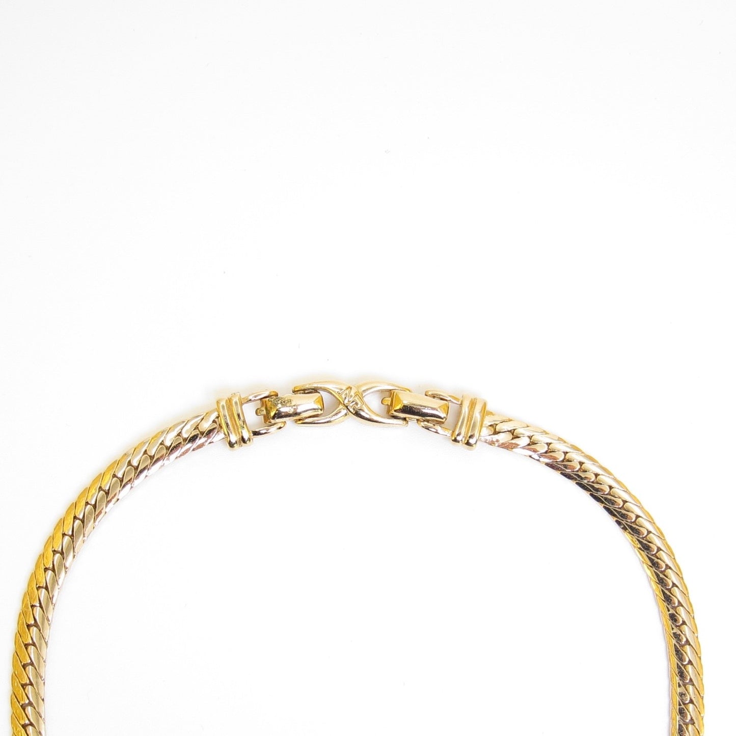 Nina Ricci Vintage Pink Cabochon Gold-Tone Necklace