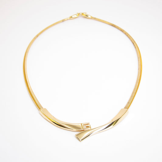 Givenchy Vintage Stylish G Logo Golden Necklace