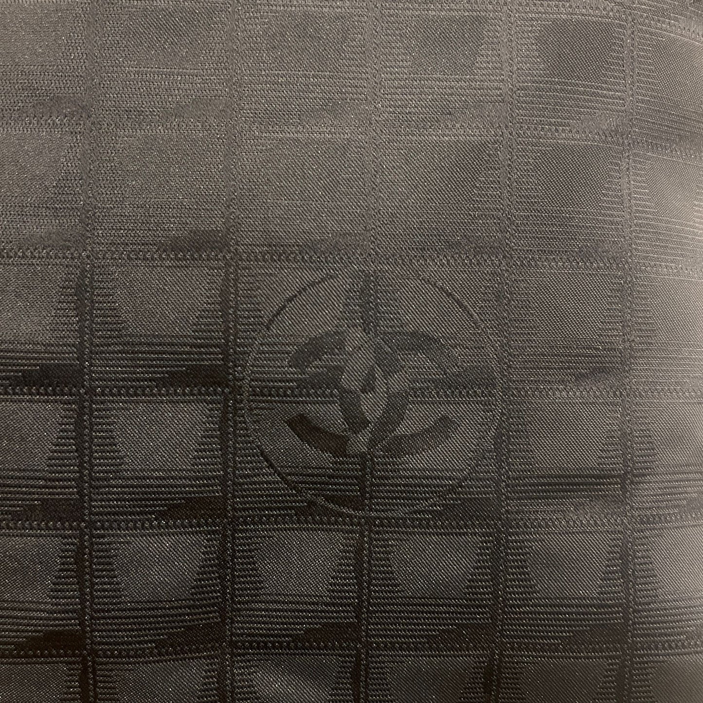 Chanel New Travel Line Black Cc Jacquard Nylon Tote Bag