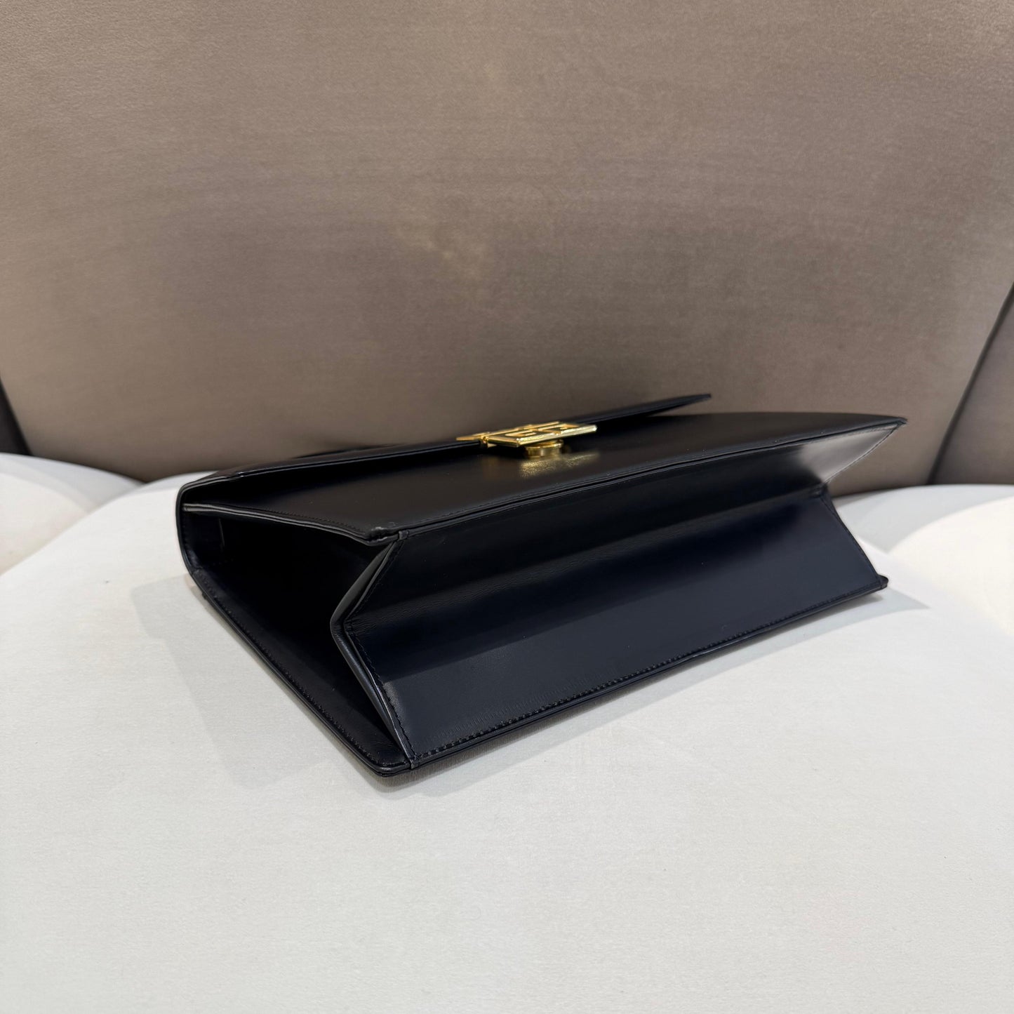 Givenchy Vintage Black Leather 4G Top Handle Handbag