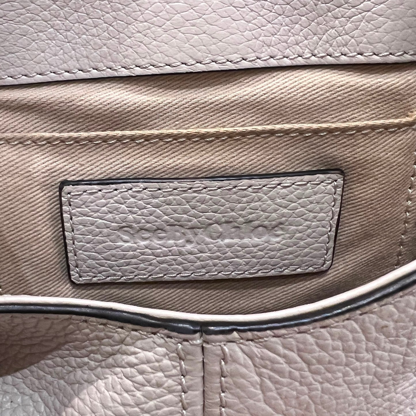 See By Chloé Vintage Ivory Leather Drawstring Backpack