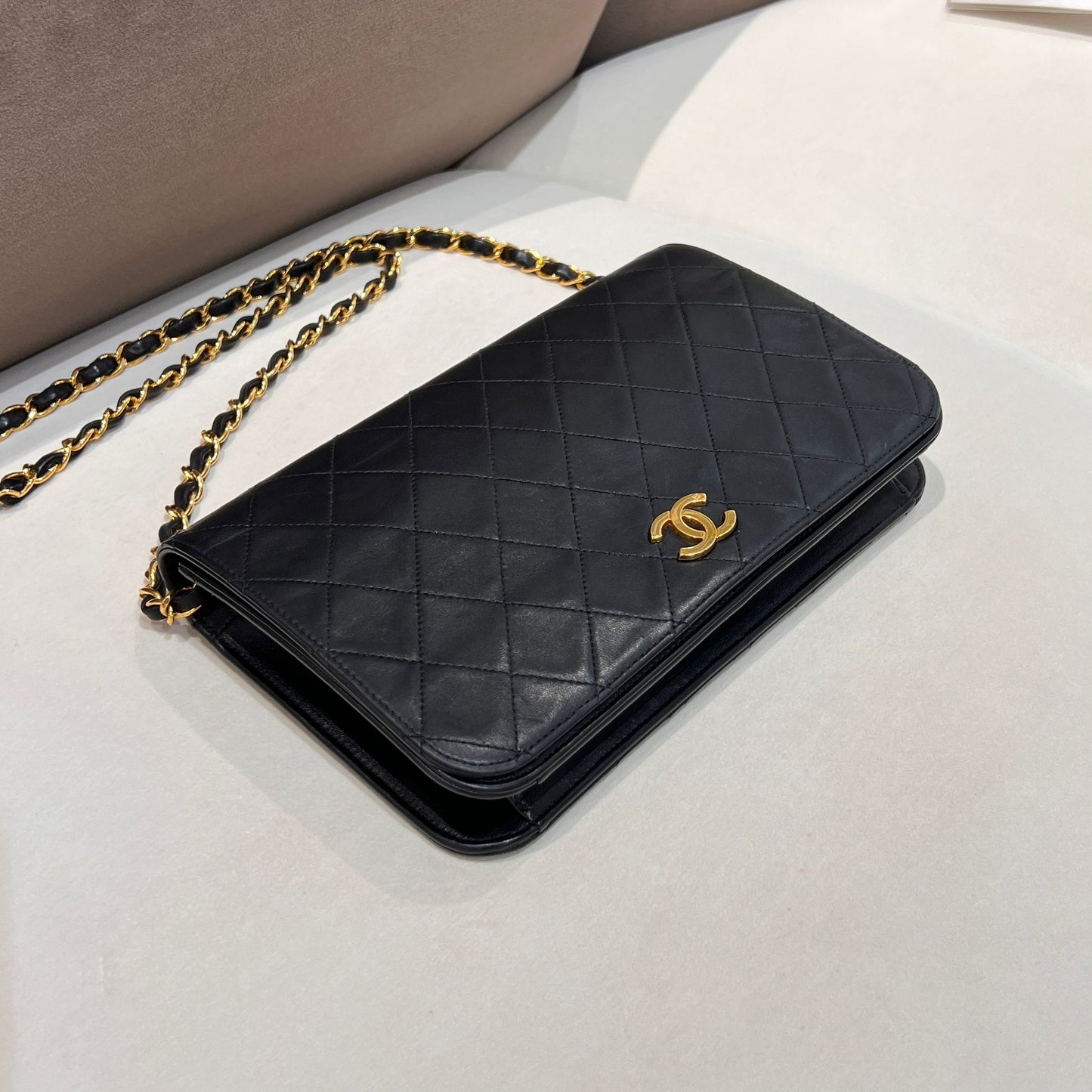 Chanel Vintage Matelassé Full Flap Shoulder Bag