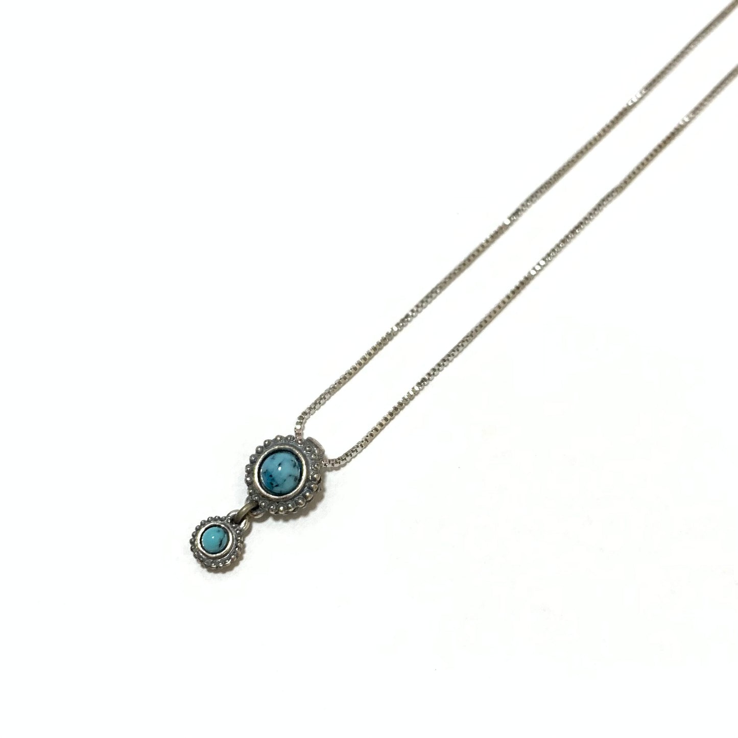 Christian Dior Vintage Blue Stone Silver Necklace
