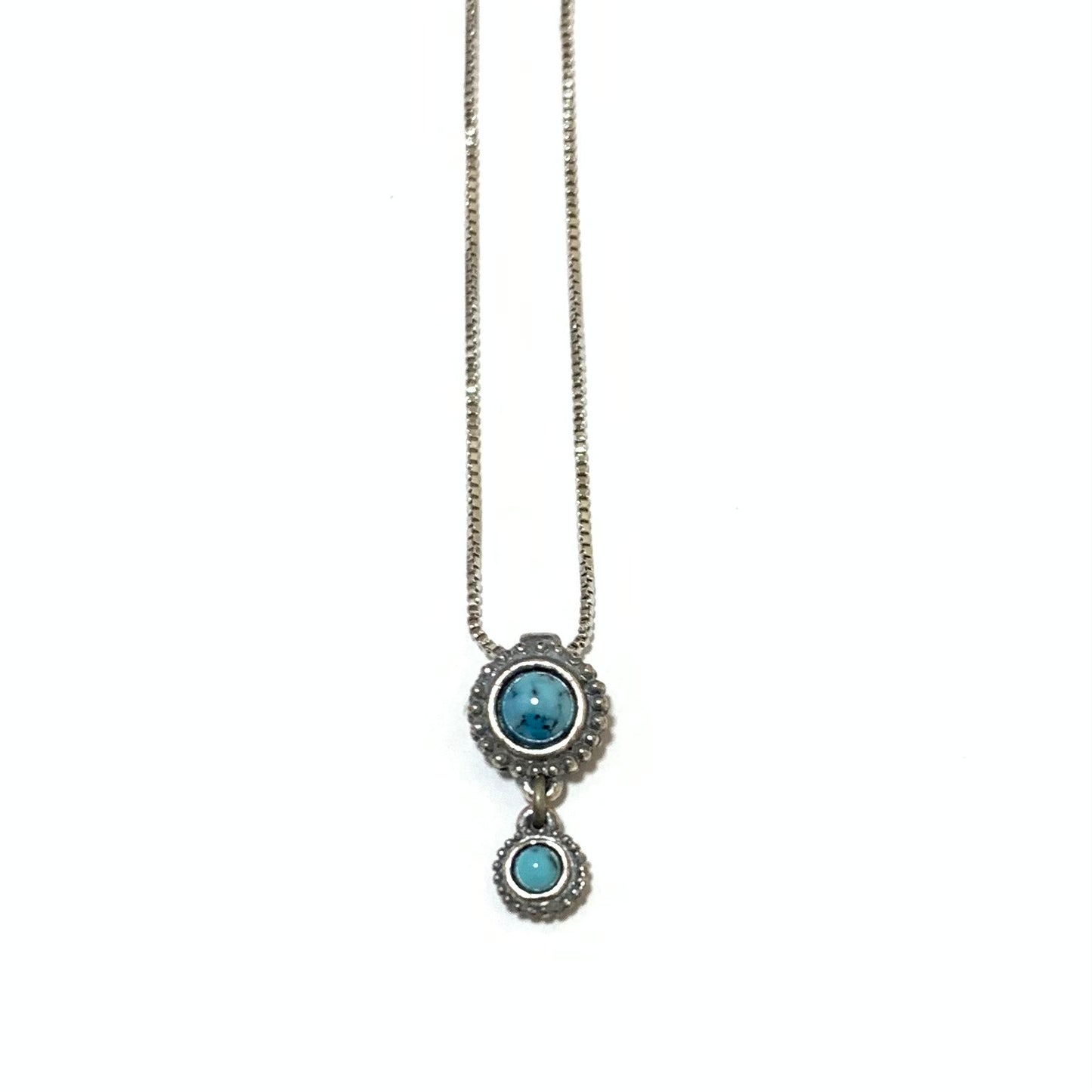 Christian Dior Vintage Blue Stone Silver Necklace