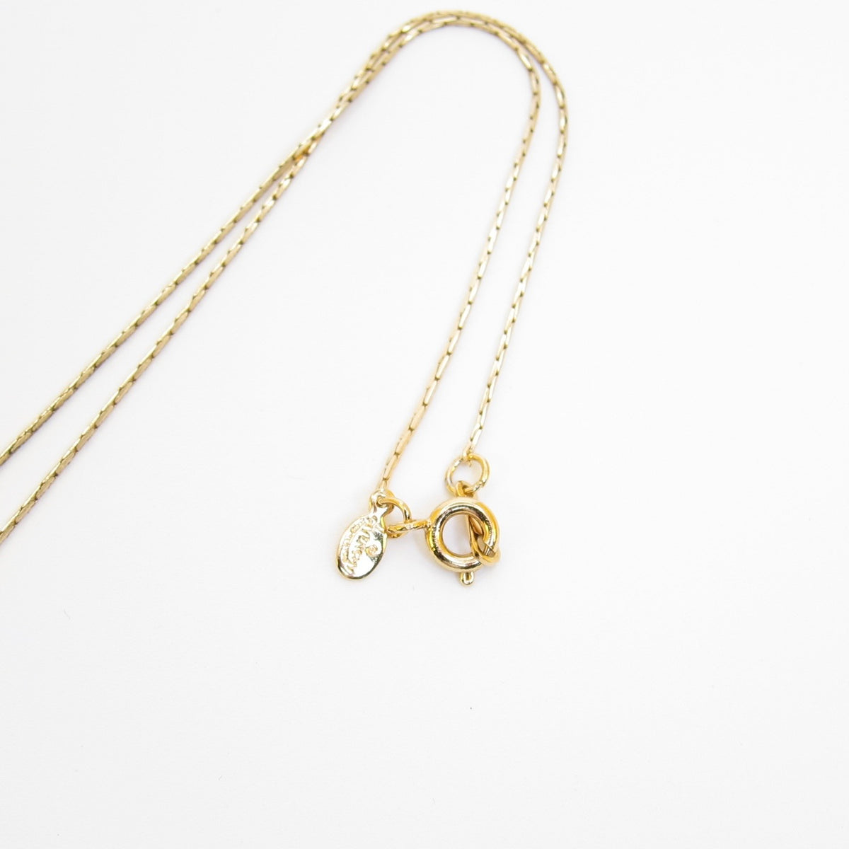 Givenchy Vintage Crystal Open G Pendant Necklace