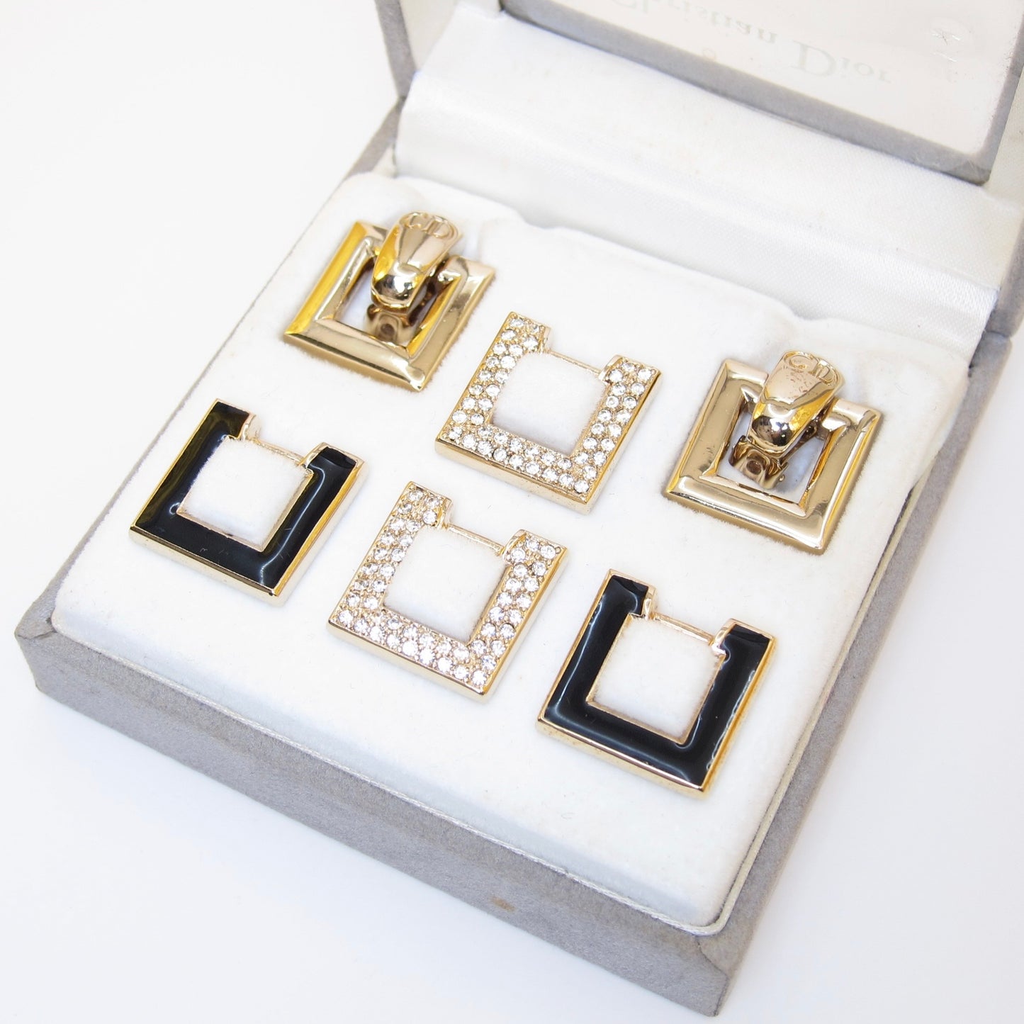 Christian Dior Vintage Customised Earrings (Clip) Set