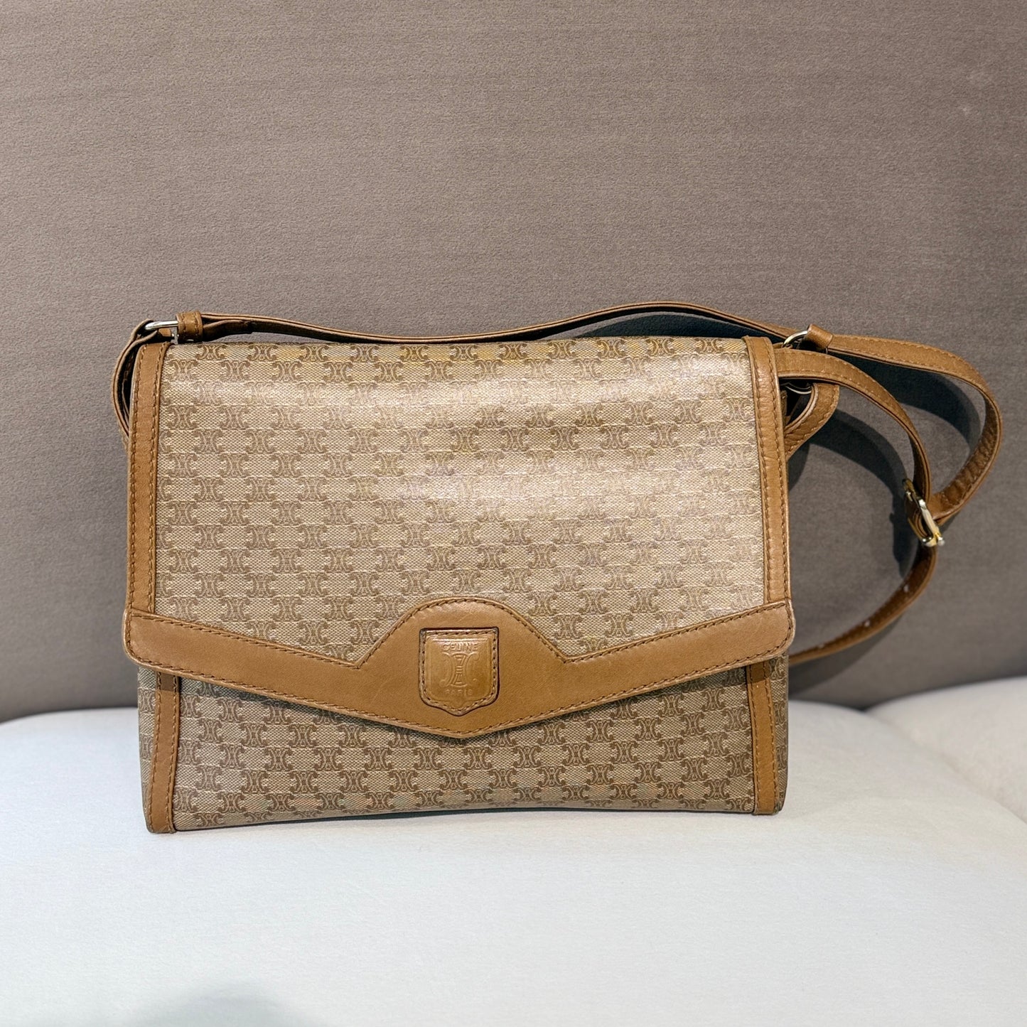 Celine Macadam Pattern Shoulder Bag