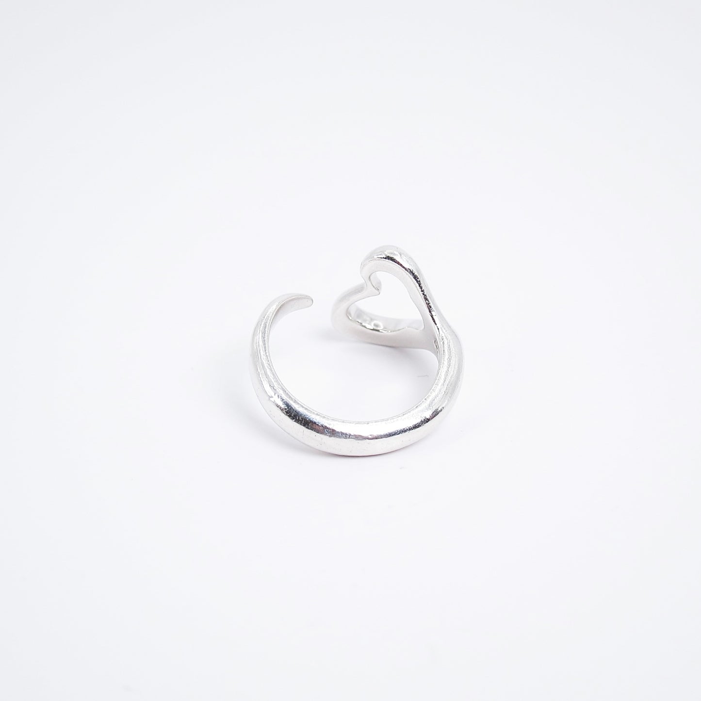 Tiffany Vintage Open Heart 925 Silver Ring