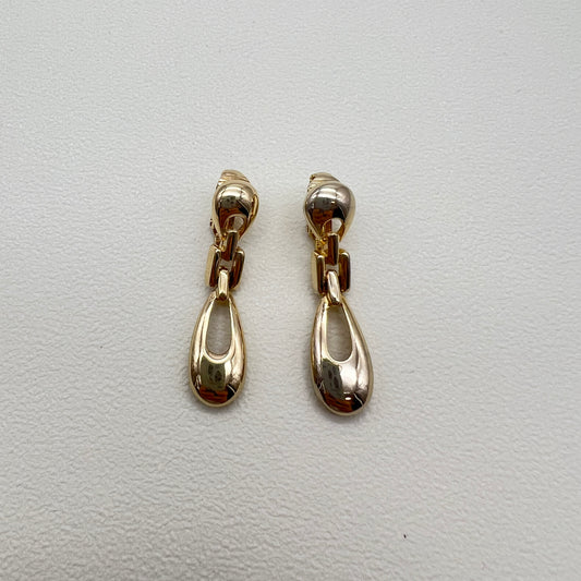 Givenchy Vintage Stylish Golden Clip-on Earrings