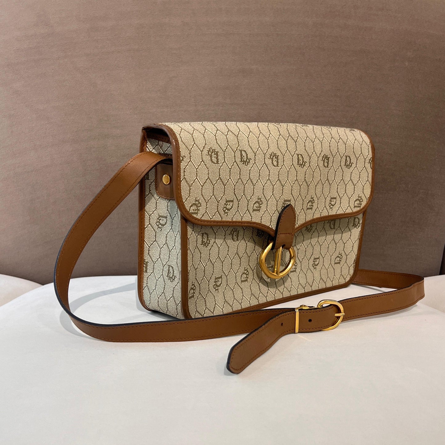 Christian Dior Vintage Honeycomb Shoulder Bag