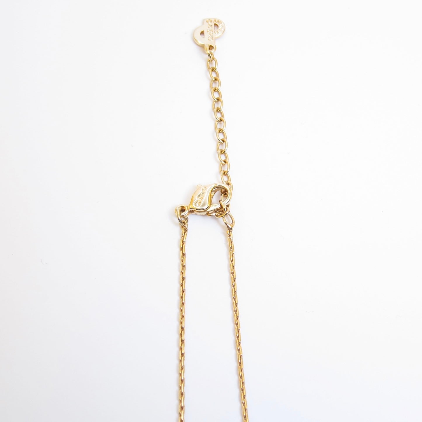 Christian Dior Vintage CD Logo on Round Shaped Black and Golden Necklace