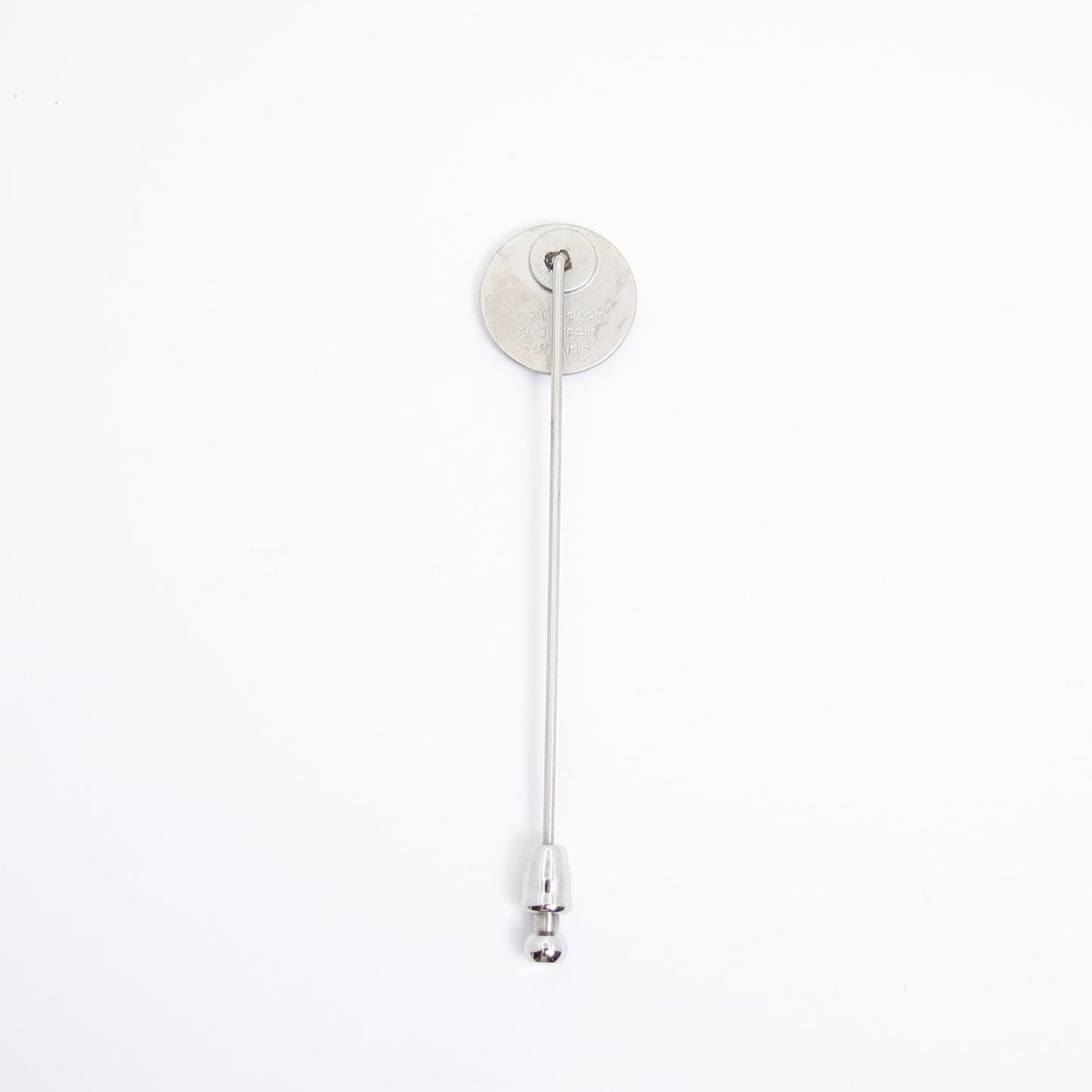 Hermes Vintage Serie Pin Silver Brooch