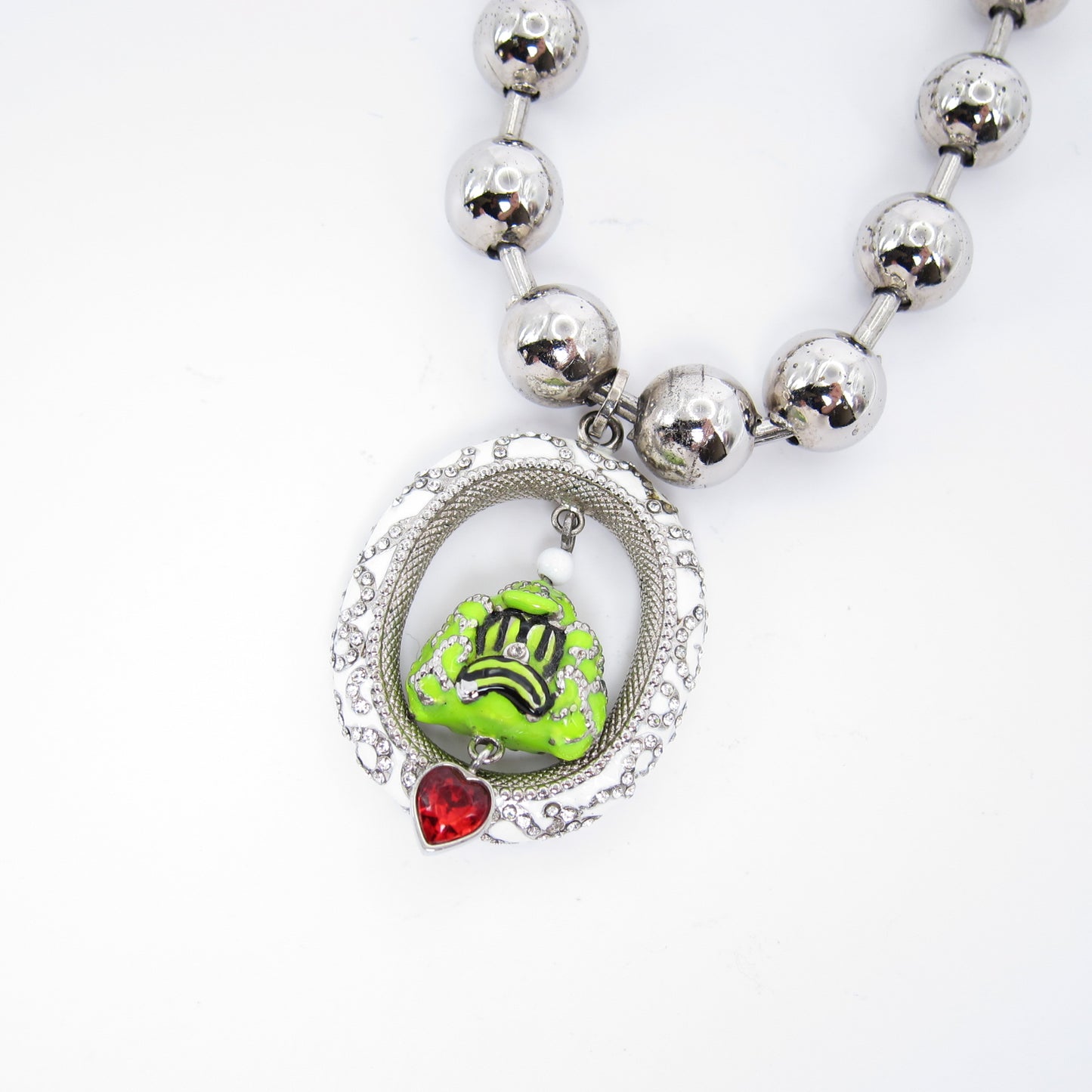 Givenchy Vintage Givenchy X Chito The Clown Silver Necklace