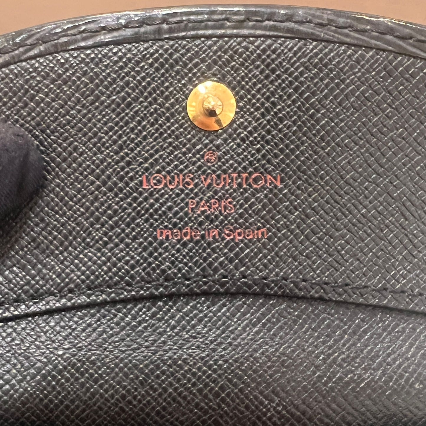 Louis Vuitton Vintage Epi Leather Black Flap Card Holder Wallet