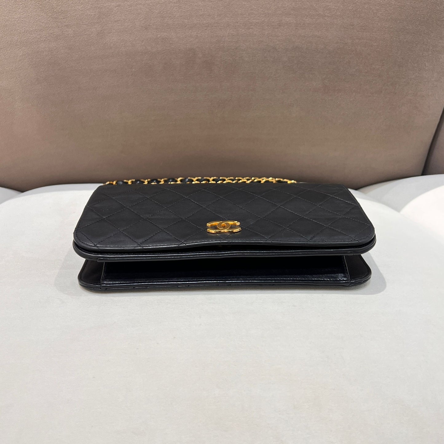 Chanel Vintage Matelassé Full Flap Shoulder Bag