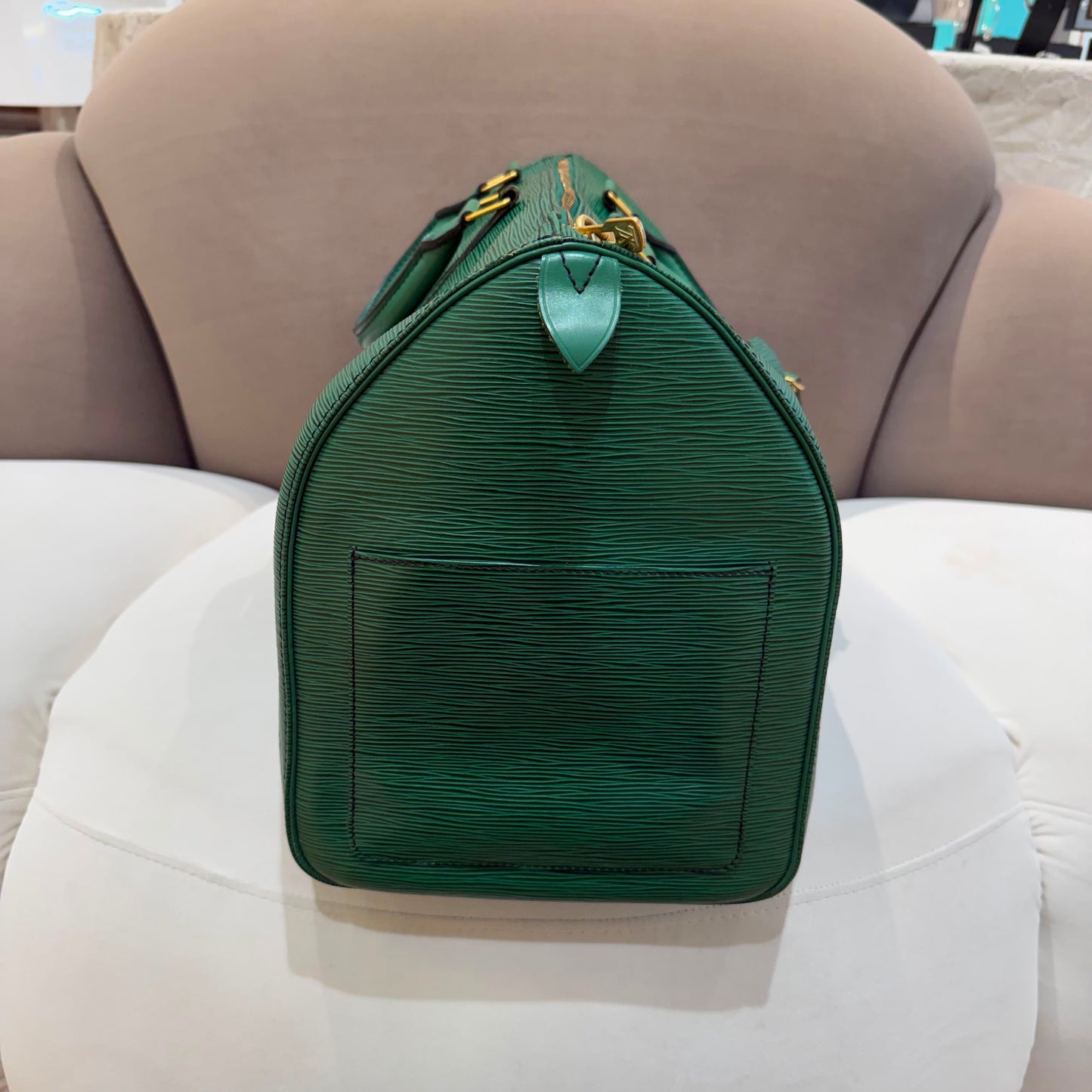 Louis Vuitton Vintage Epi Keepall 50 Green Boston Travel Bag