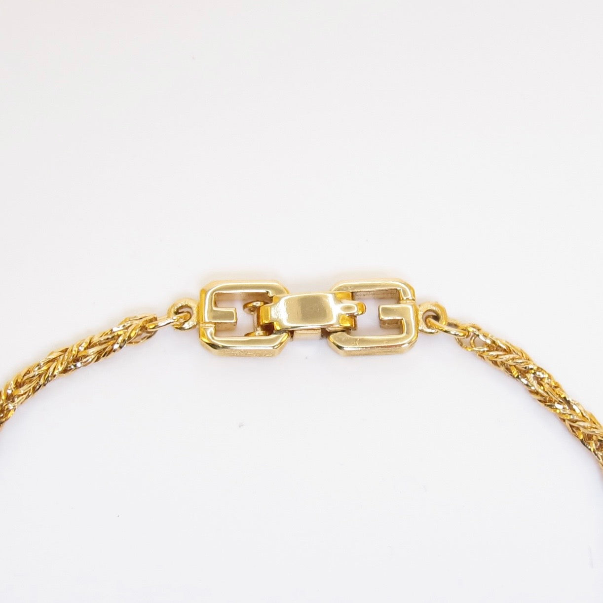 Givenchy Vintage Braided Chain Golden Bracelet