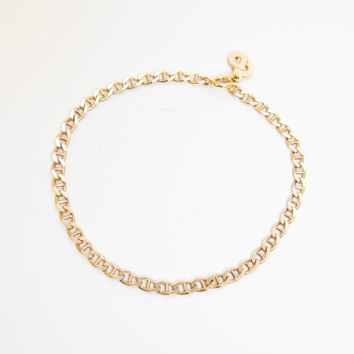 Christian Dior 復古時尚鏈條金色手鍊