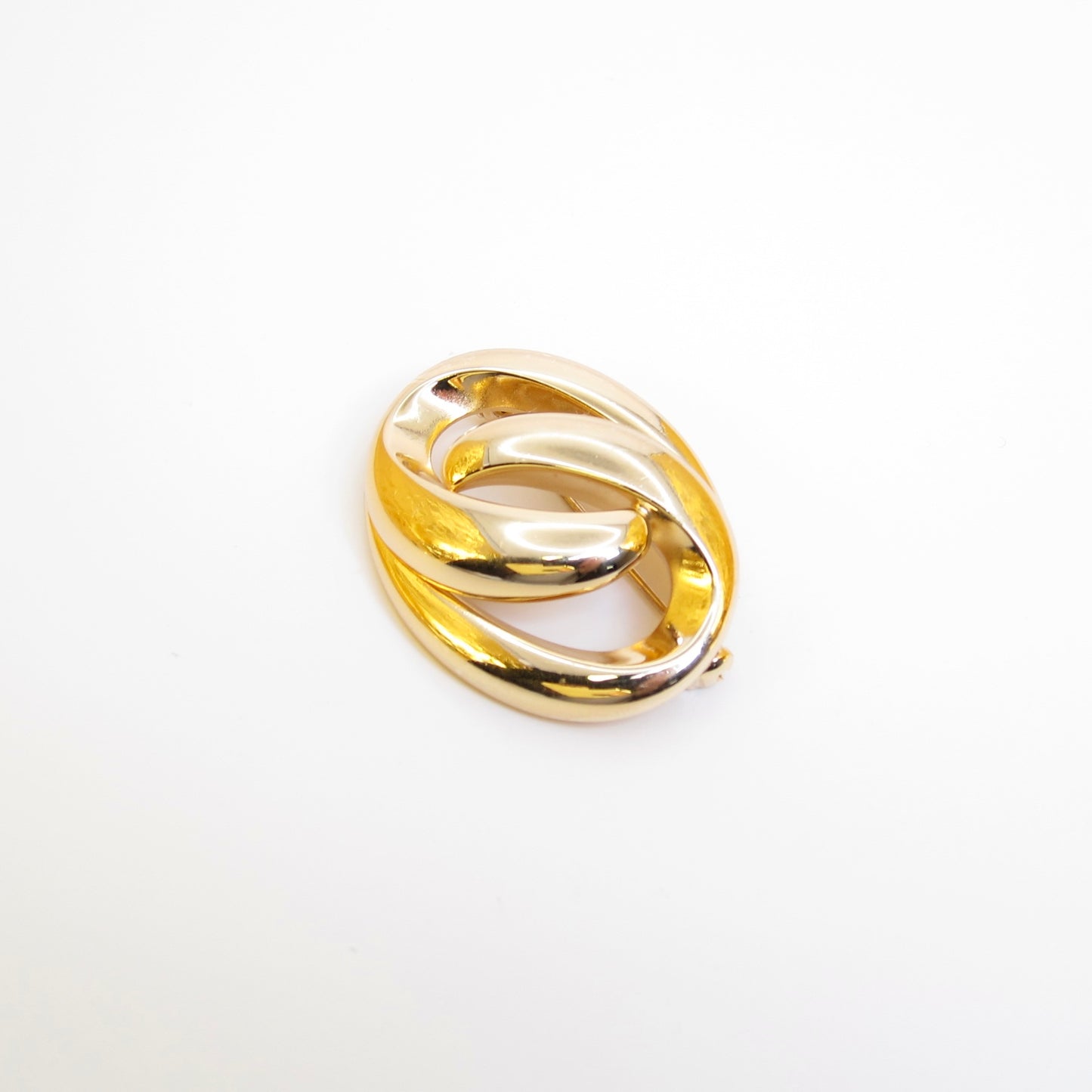 Christian Dior Vintage Oval Golden Brooch