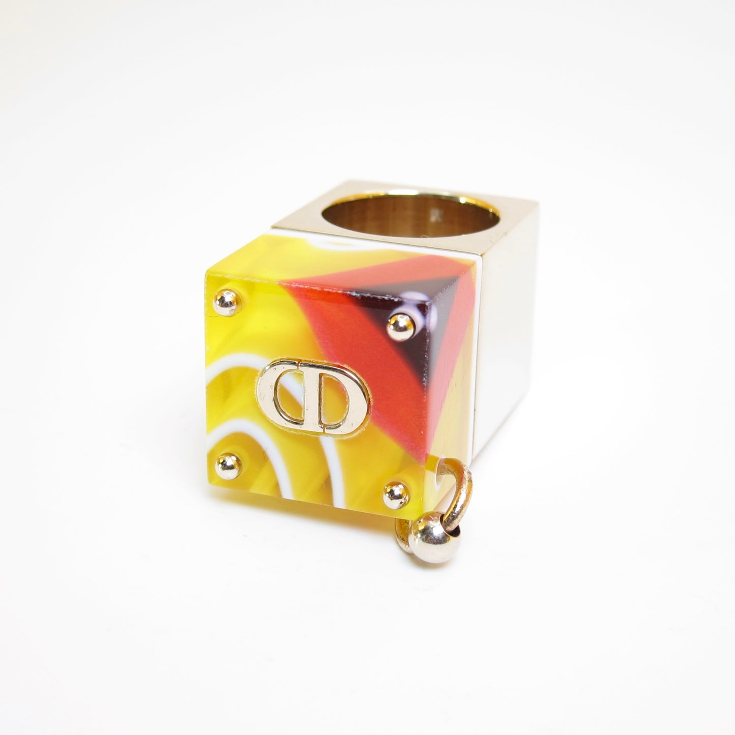 Christian Dior Vintage CD Logo Sorbet Ring