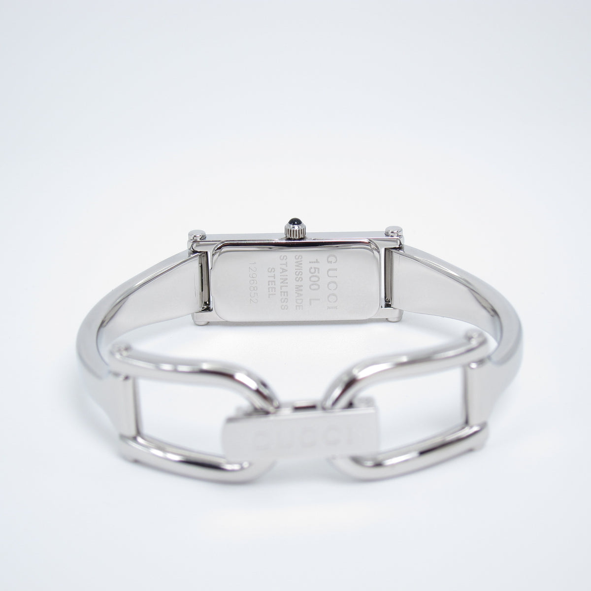 Gucci Vintage Rectangle Brown Face Bangle Watch