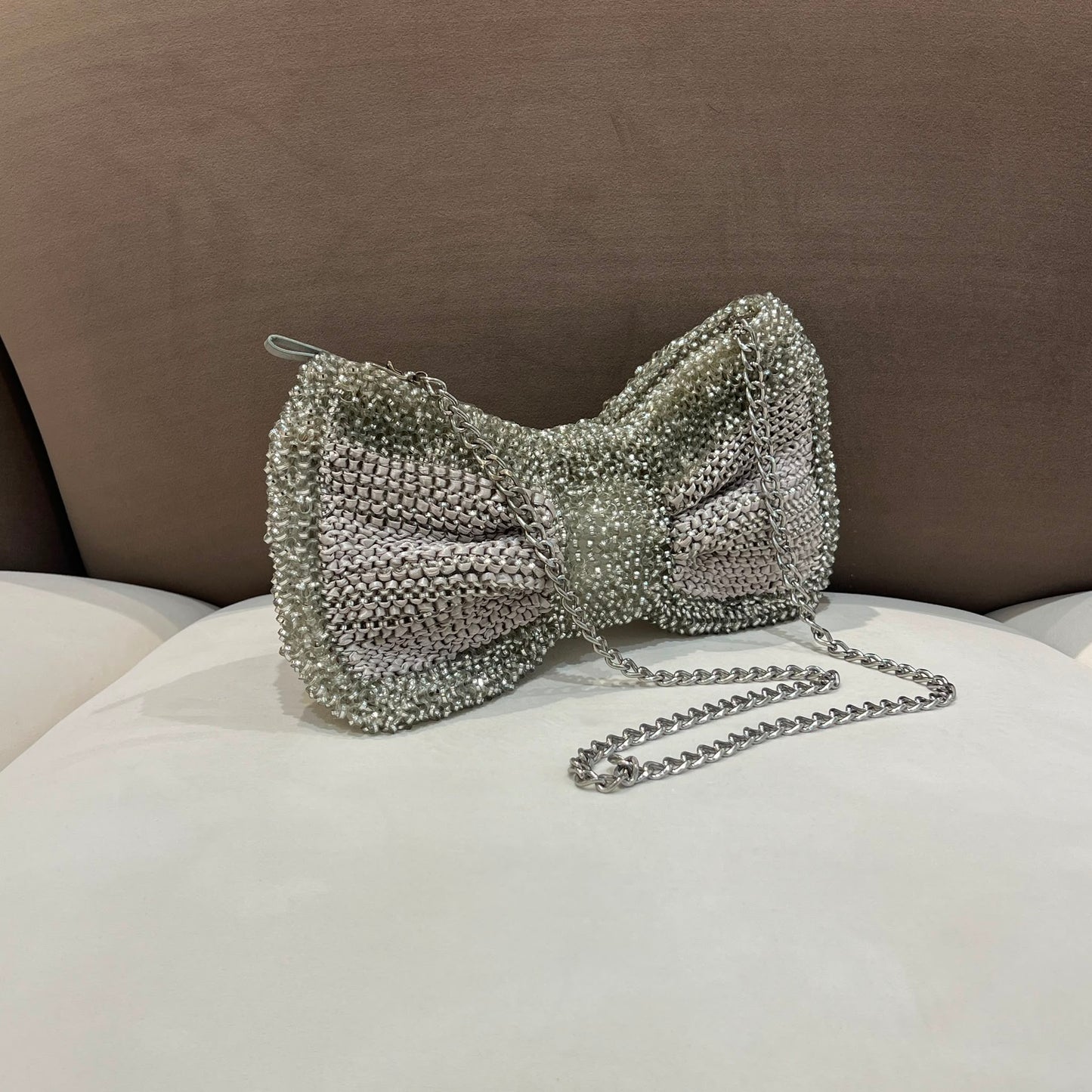 Anteprima Vintage Crystal Wire Ribbon Shoulder Bag