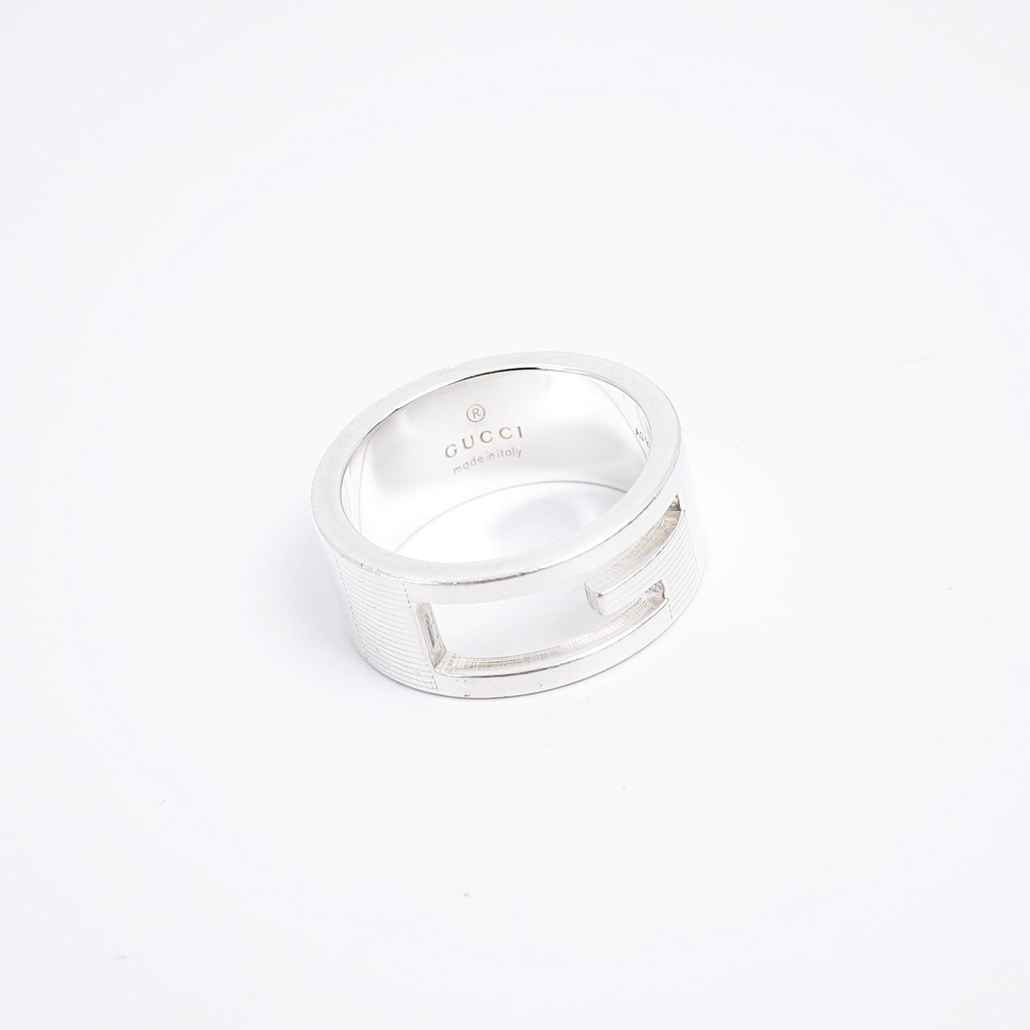 Gucci Vintage G Logo 925 Silver Ring