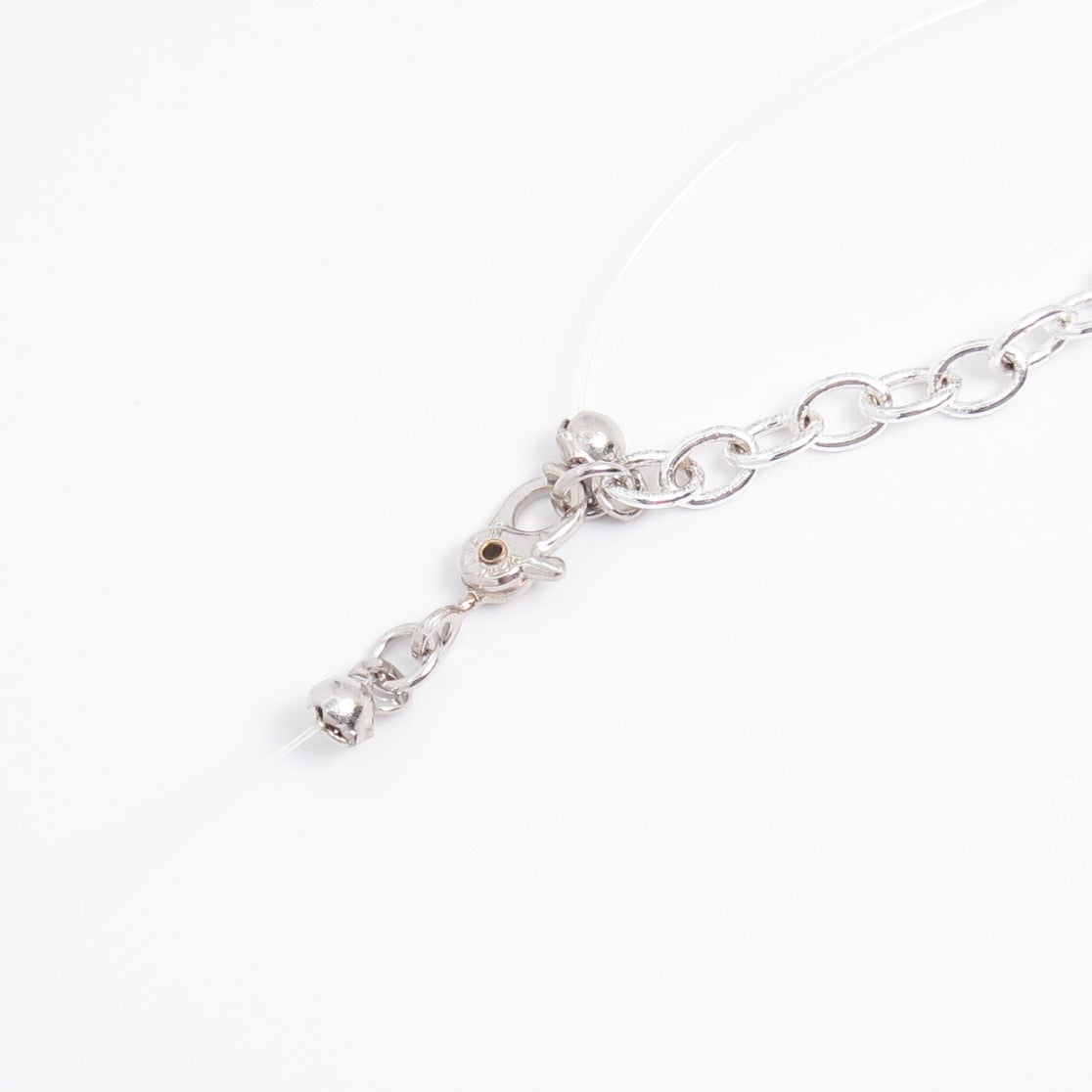 Monet Vintage Silver Bezel Rhinestone Necklace