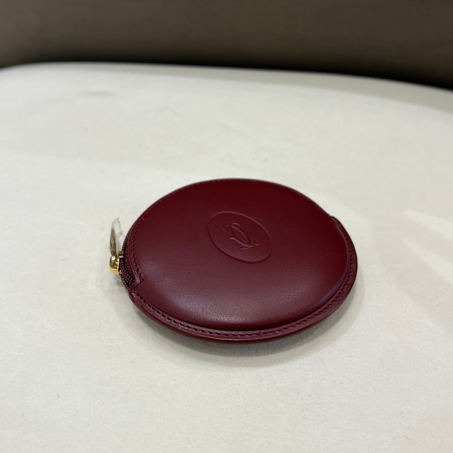 Cartier Burgundy Calfskin Must De Coin Case