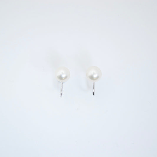 Mikimoto Vintage Akoya Pearl Silver Clip-on Earrings