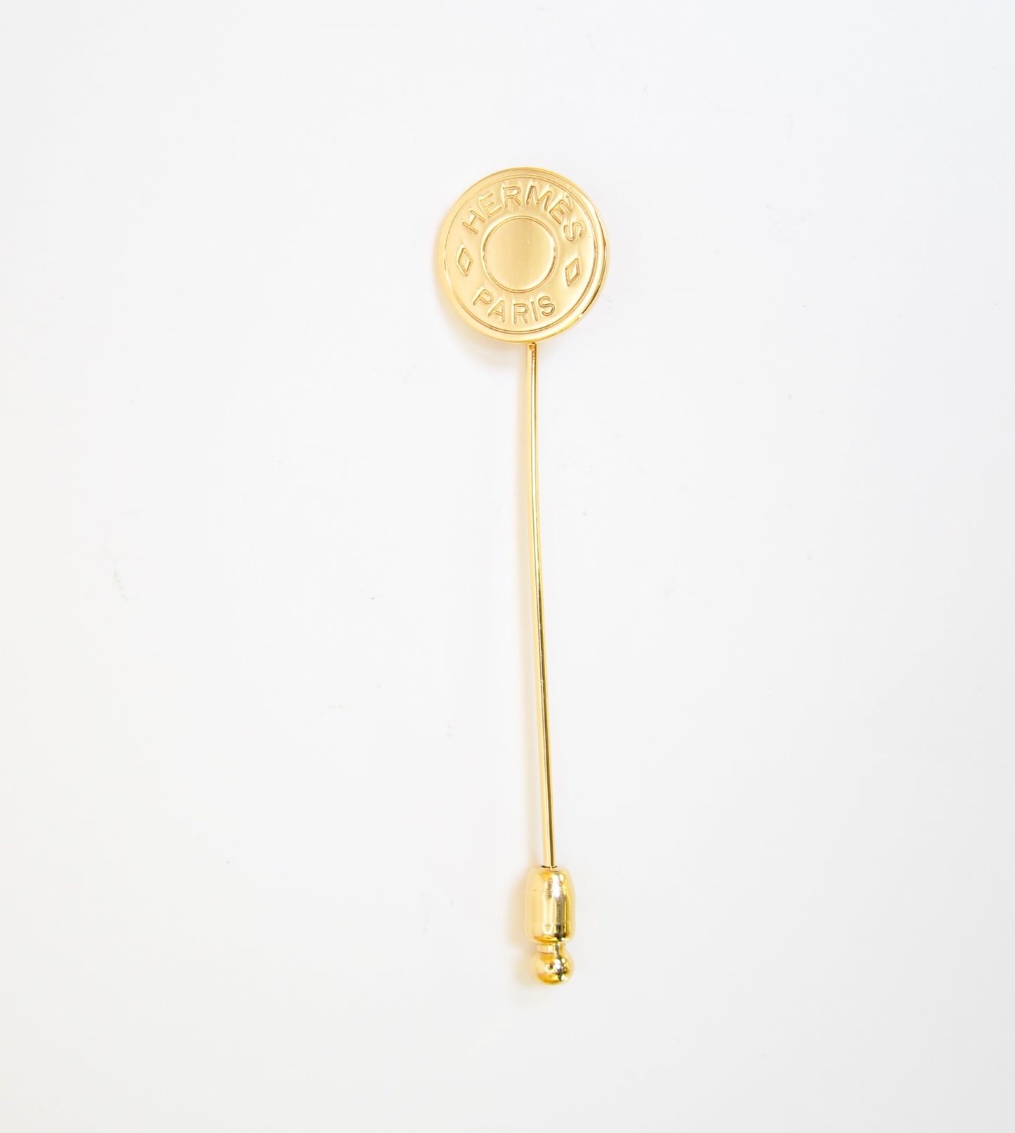 Hermes Vintage Serie Pin Golden Brooch