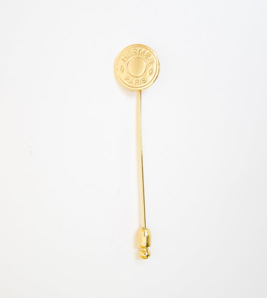 Hermes Vintage Serie Pin Golden Brooch
