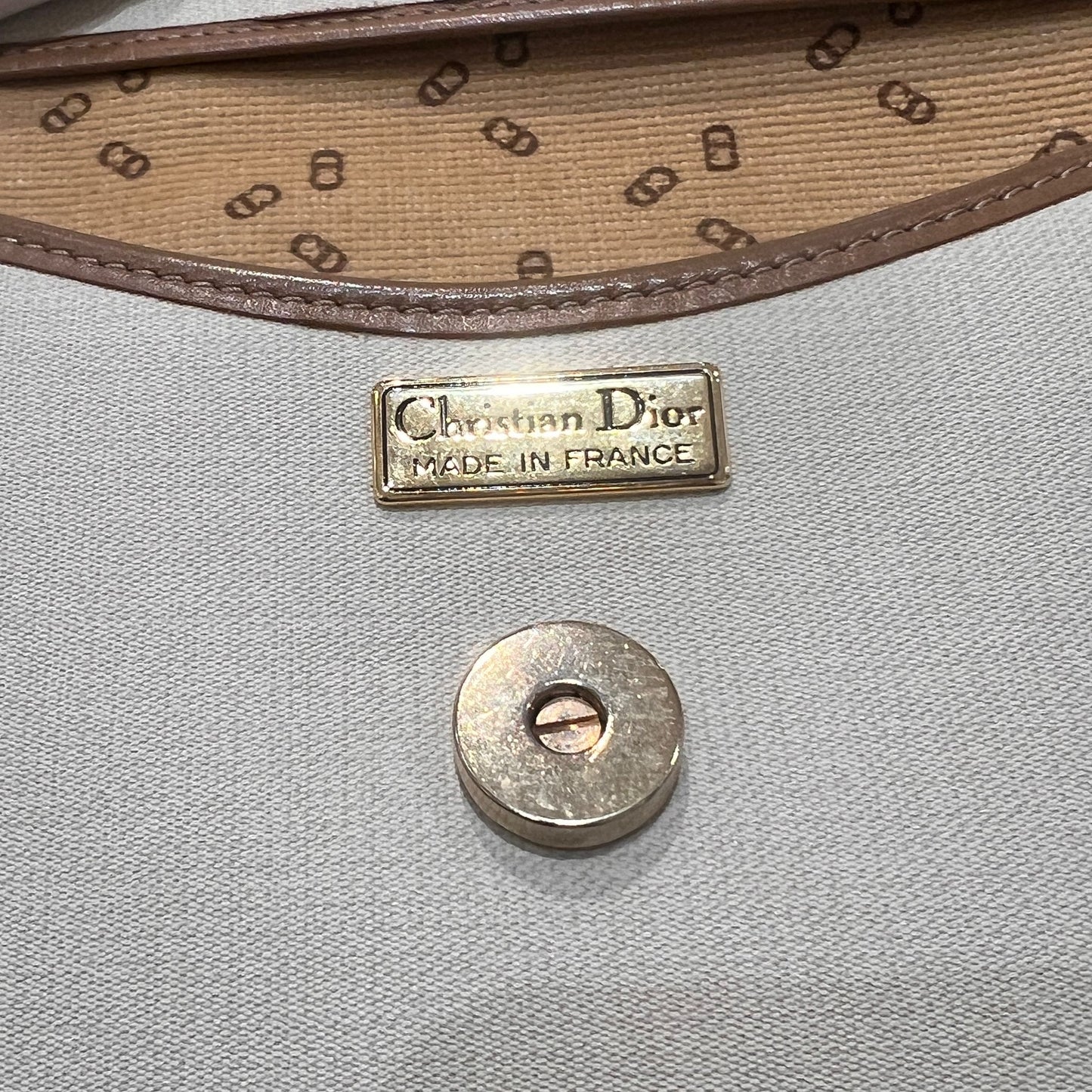 Christian Dior Vintage Black Cannage Nylon Lady Dior Top Handle Handbag