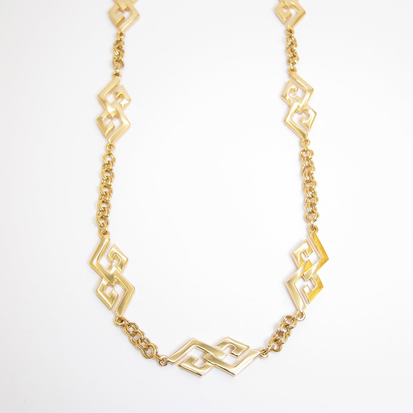 Givenchy Vintage GG Logo Golden Long Necklace
