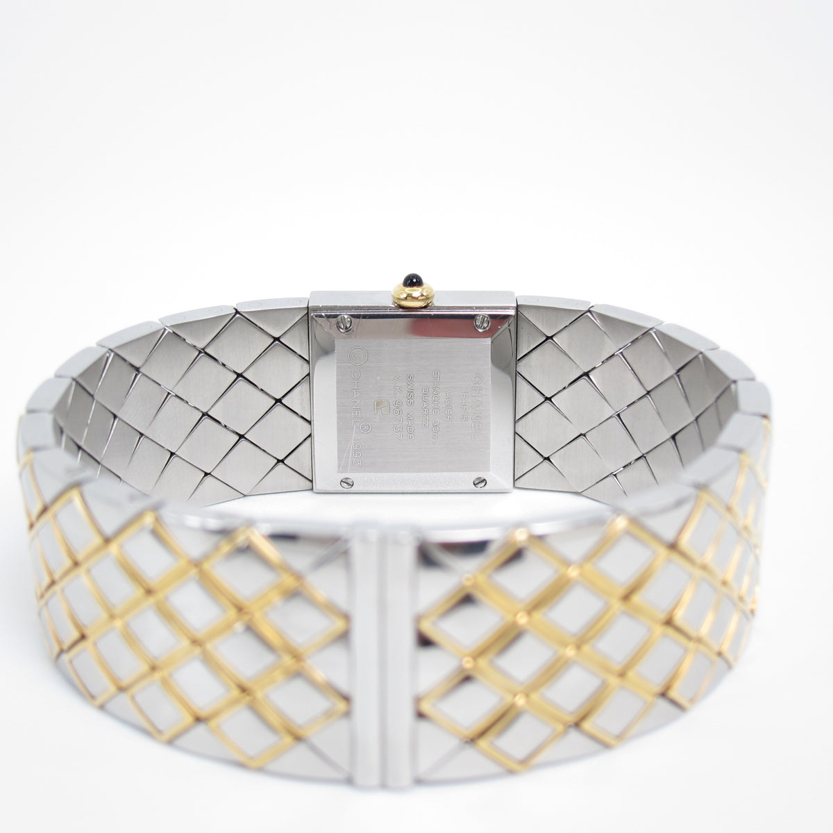 Chanel Vintage Matelasse 18K Gold & Stainless Steel Watch