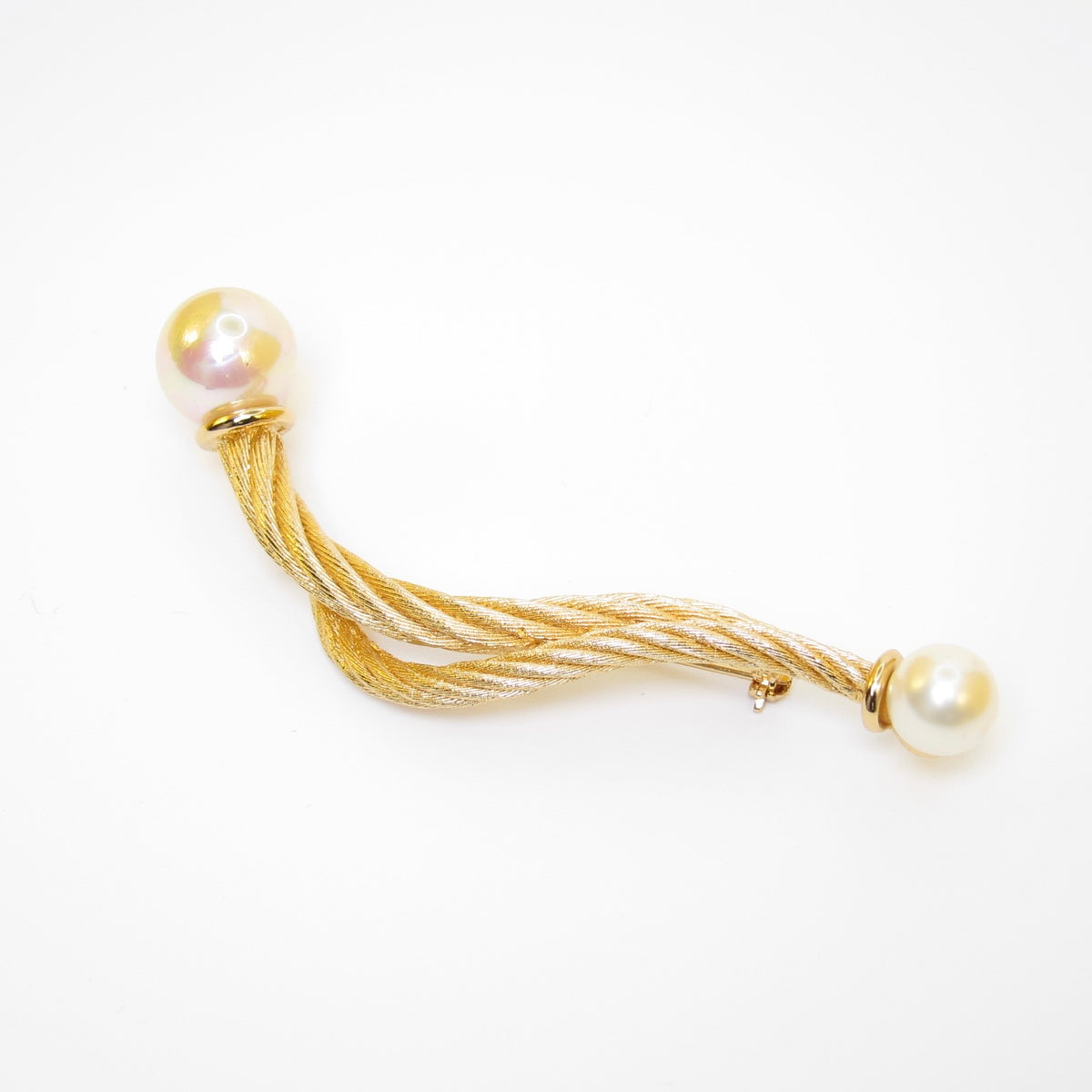Christian Dior Vintage Faux Pearl Double-Ended Brooch