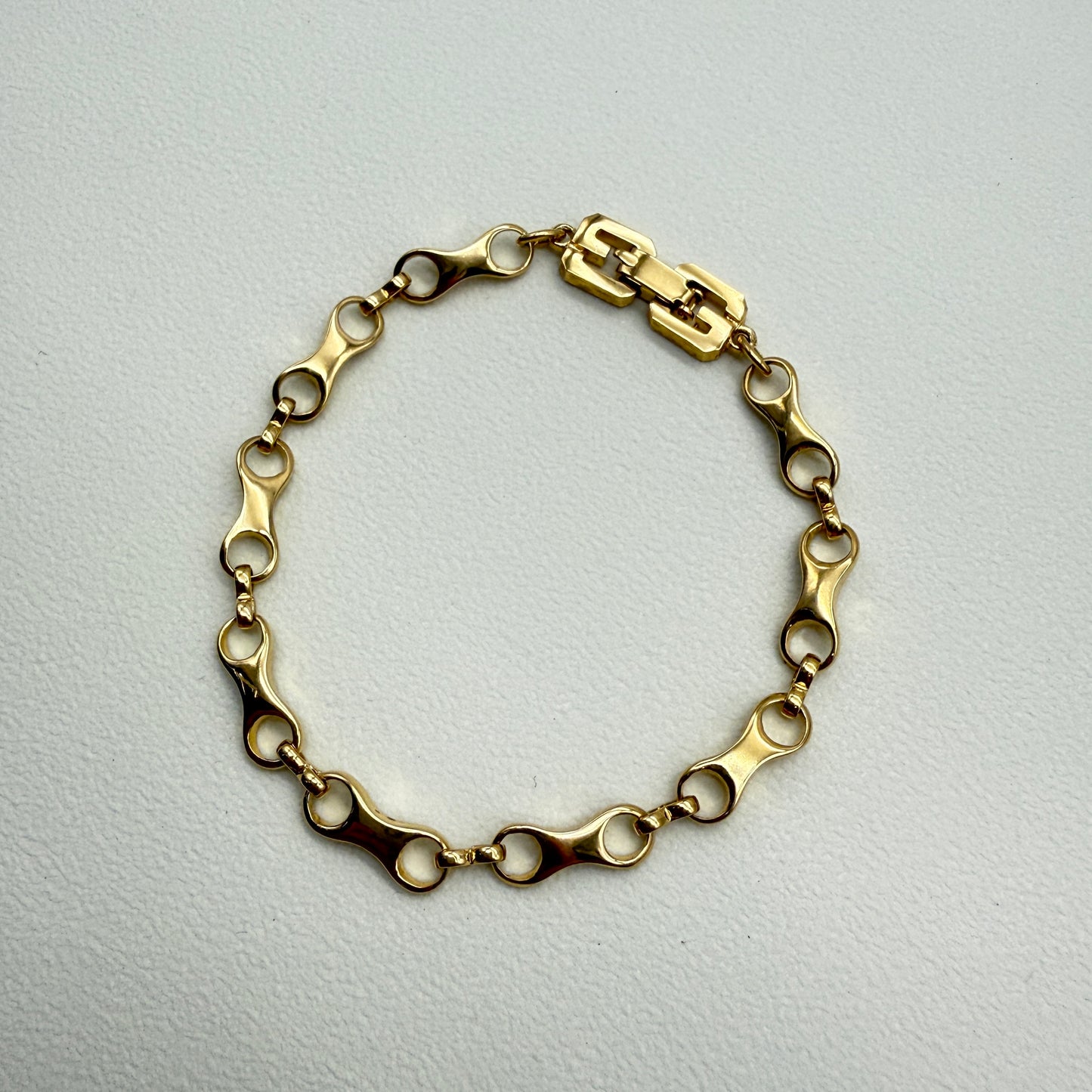 Givenchy Vintage Gg Logo Stylish Golden Bracelet