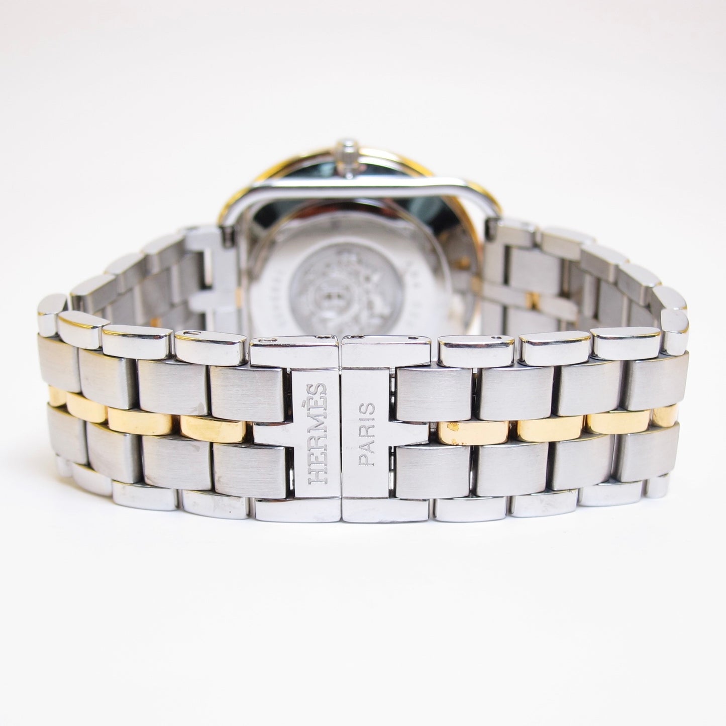 Hermes Vintage Arceau Ivory Dial Two Tone Watch