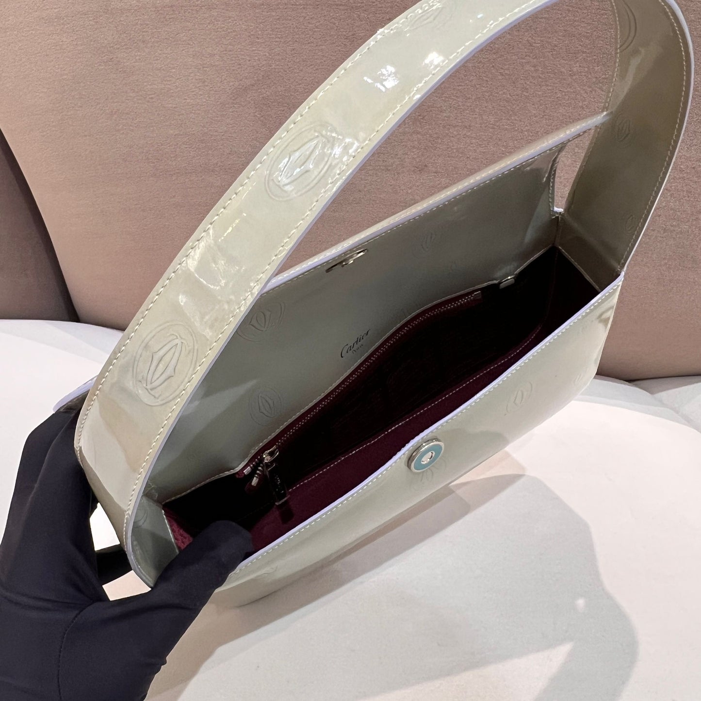 Cartier Happy Birthday Pastel Gloss Vernis Shoulder Bag