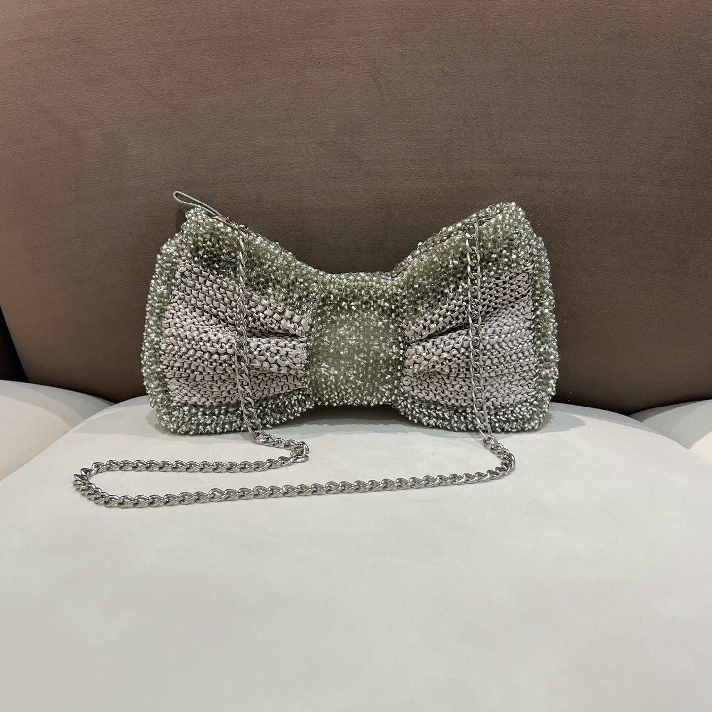 Anteprima Vintage Crystal Wire Ribbon Shoulder Bag