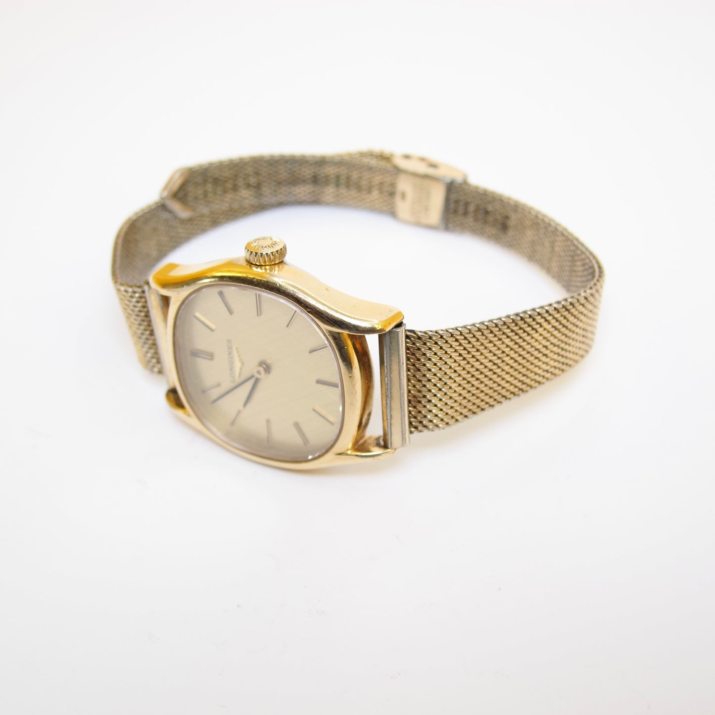 Longines Vintage Square Face Golden Watch