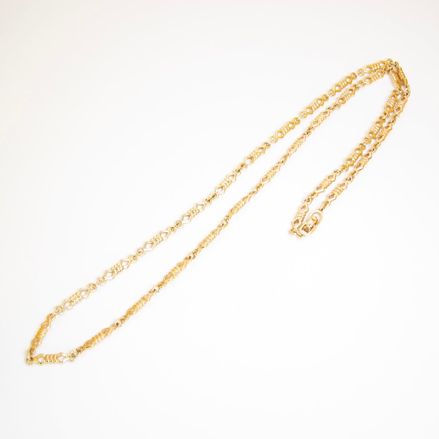 Christian Dior Vintage Stylish Golden Long Necklace