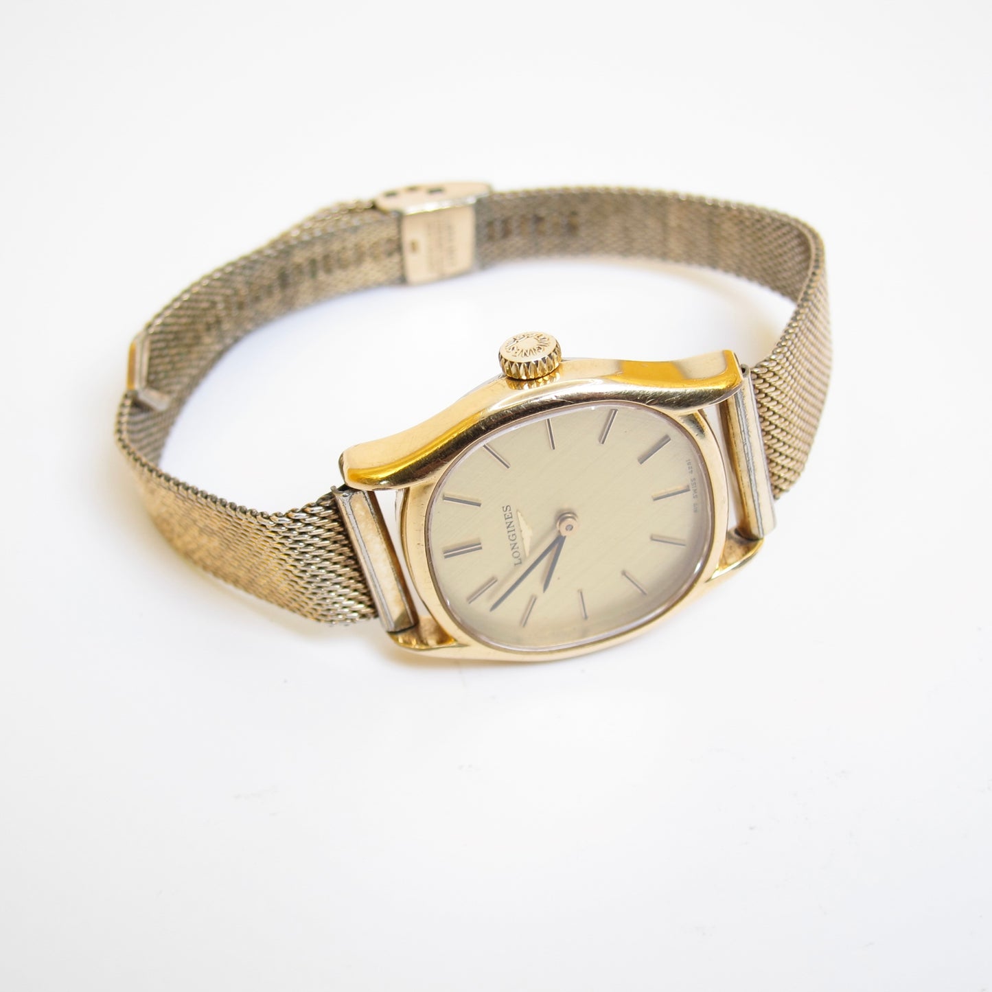 Longines Vintage Square Face Golden Watch