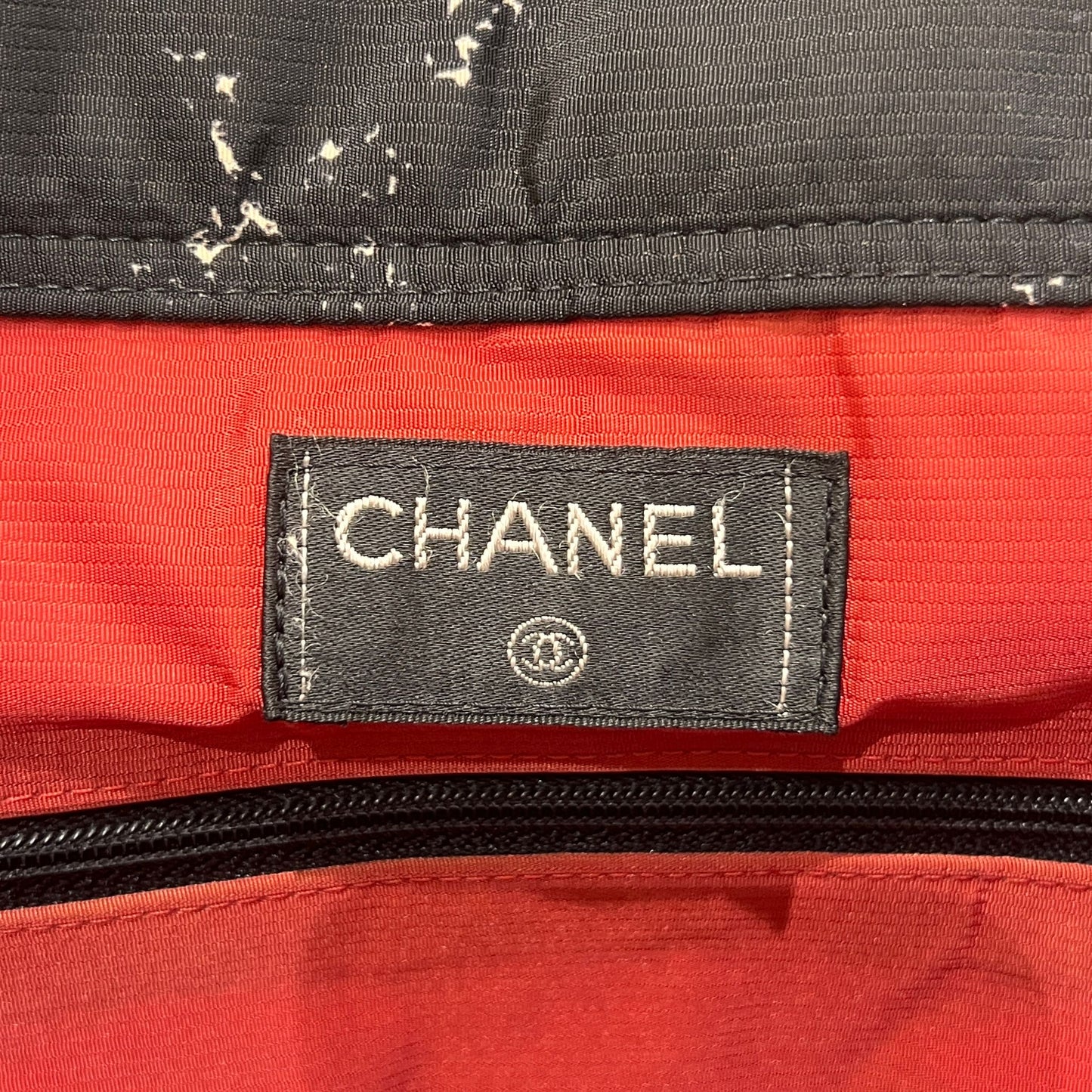 Chanel Vintage Black Quilted Travel Line Backpack