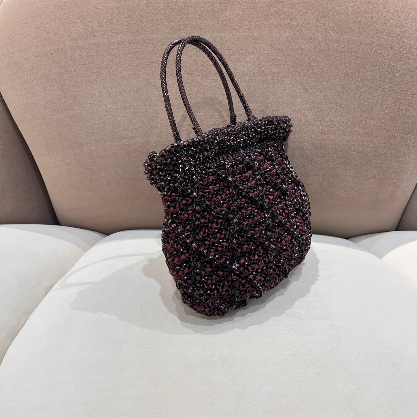 Anteprima 復古三向編織手提包