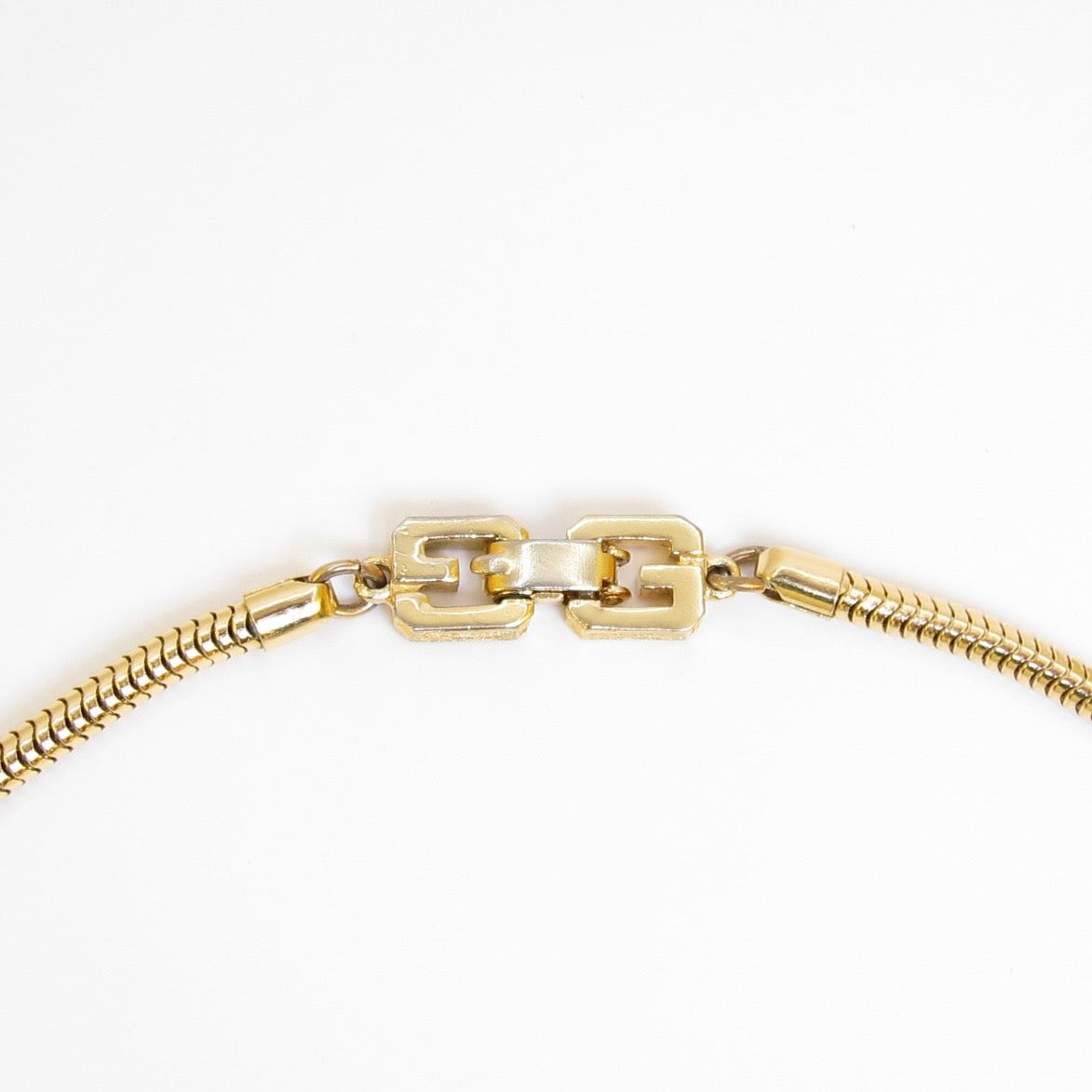 Givenchy Vintage Stylish Rhinestone Golden Necklace
