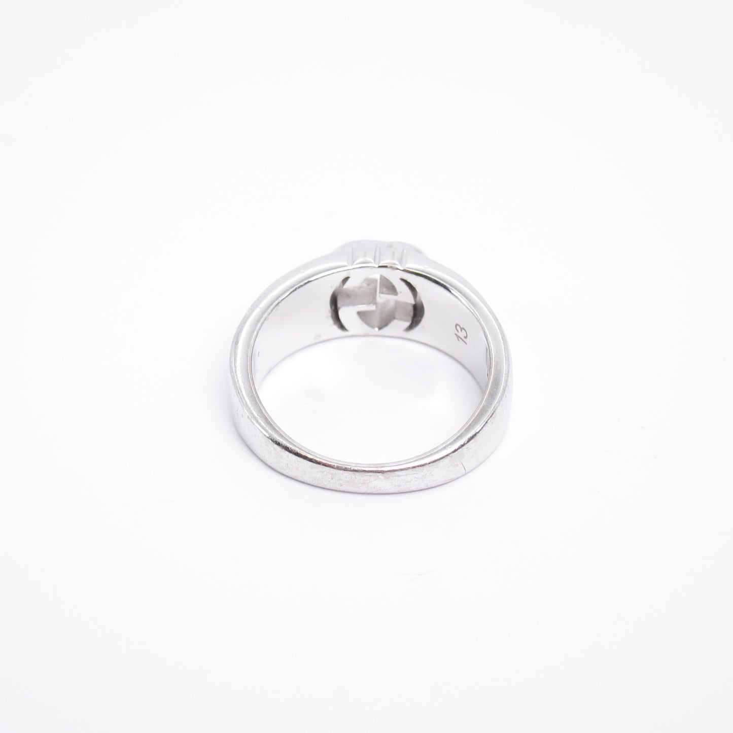 Gucci Vintage Interlocking G 925 Silver Ring